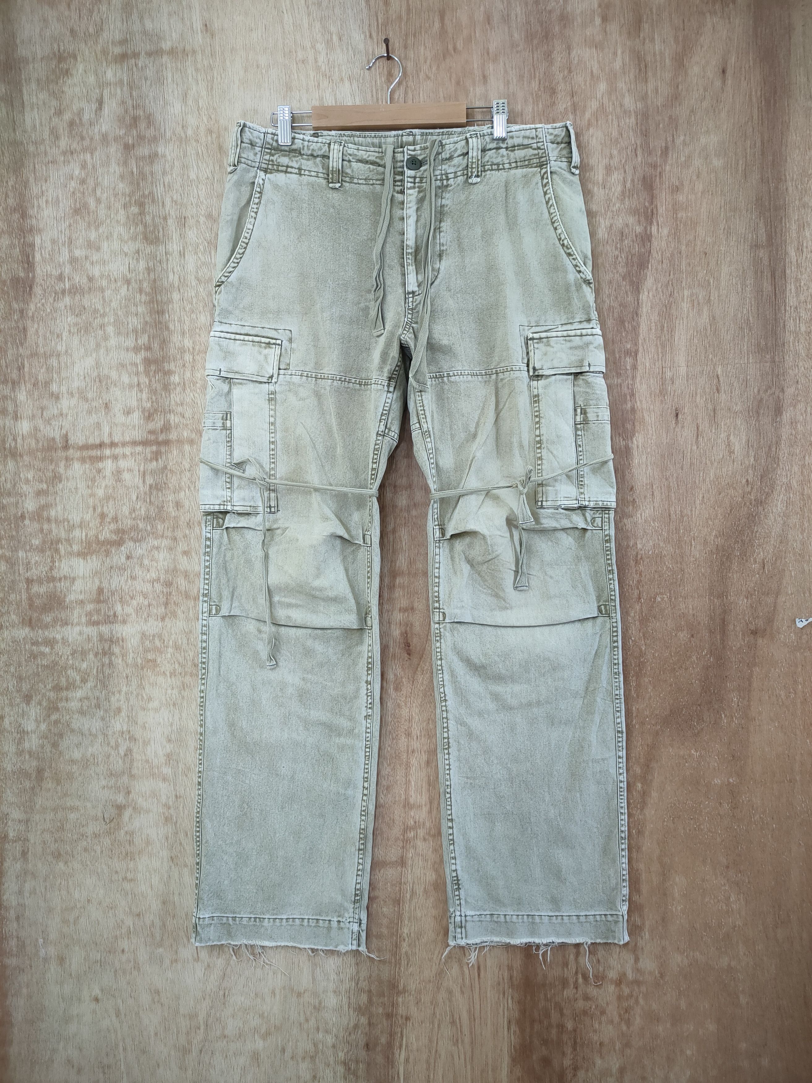 Japanese Brand VINTAGE THE SUIT FADED BONDAGE CARGO PANTS Size US 34 / EU 50 - 3 Thumbnail