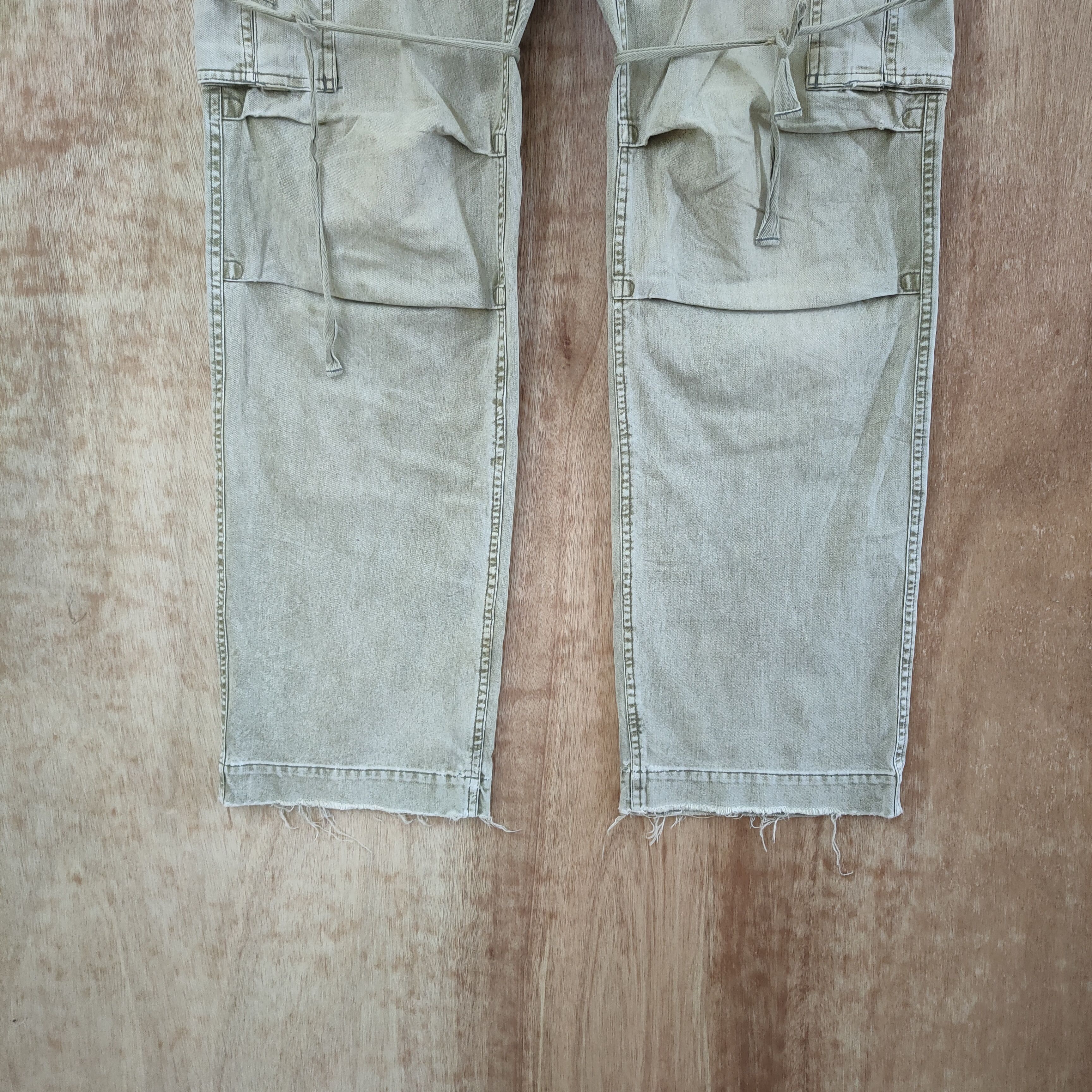 Japanese Brand VINTAGE THE SUIT FADED BONDAGE CARGO PANTS Size US 34 / EU 50 - 5 Thumbnail