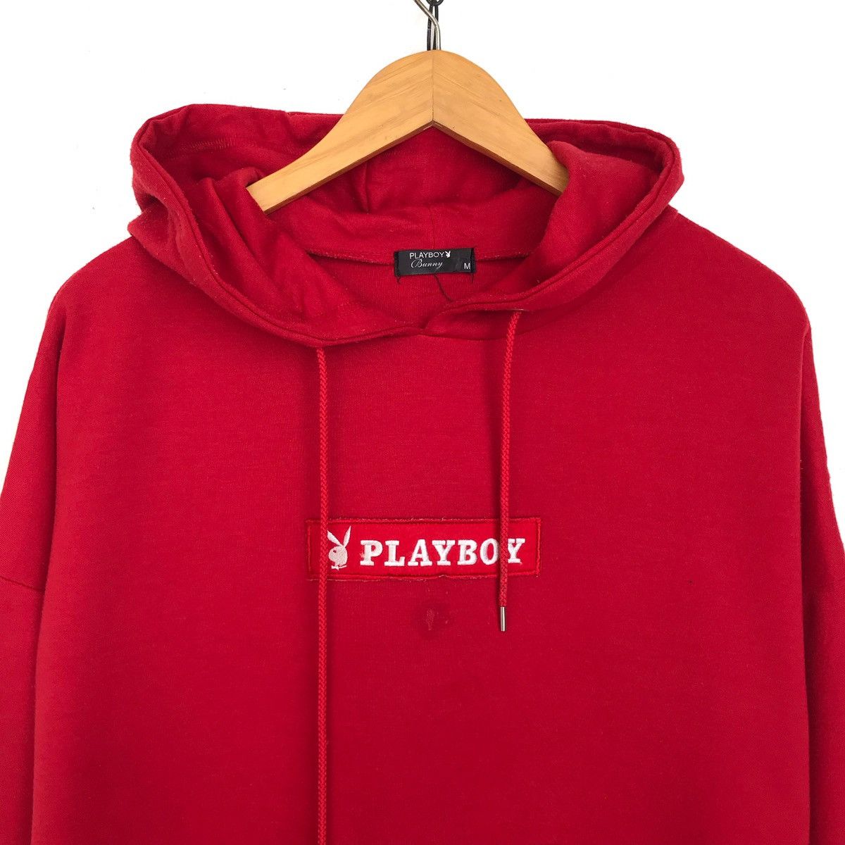 Playboy Playboy Box Logo Hoodie Pullover Jumper Size M / US 6-8 / IT 42-44 - 2 Thumbnail