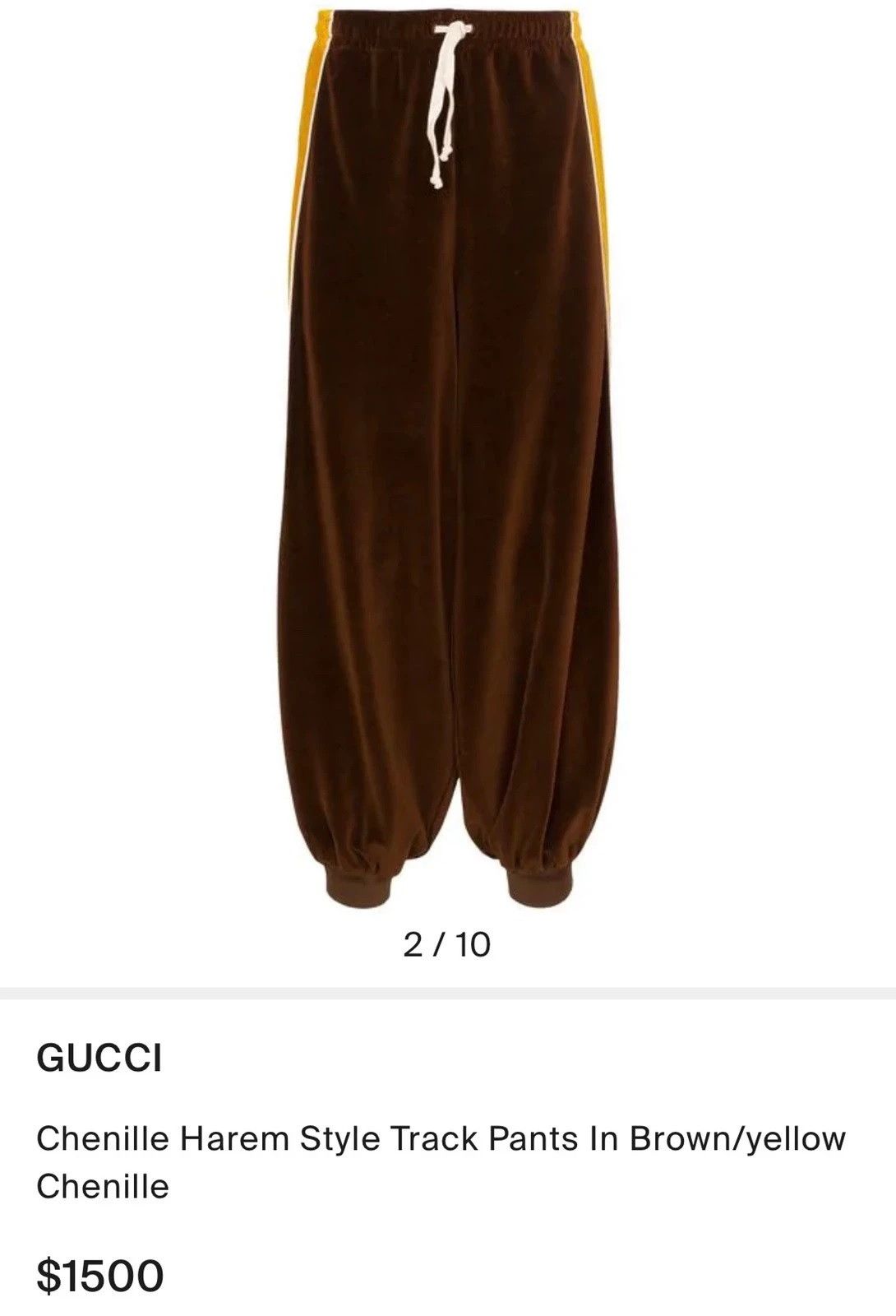 Gucci Gucci SS19 Chenille Harem Style Track Pants. Size US 32 / EU 48 - 17 Thumbnail