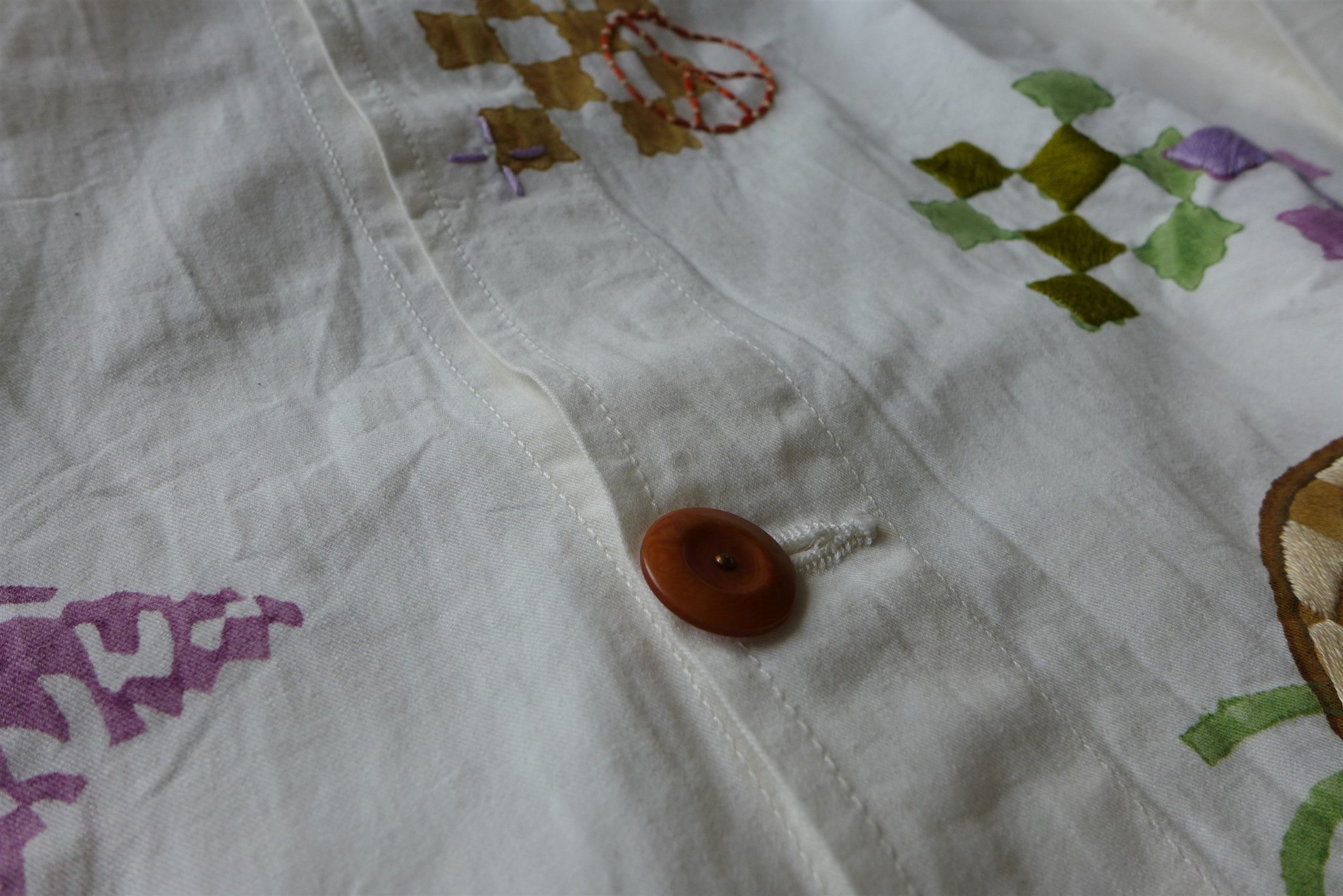Story Mfg. Story Mfg. Short on Time Jacket - Ecru Spiral Trip Size US S / EU 44-46 / 1 - 9 Thumbnail
