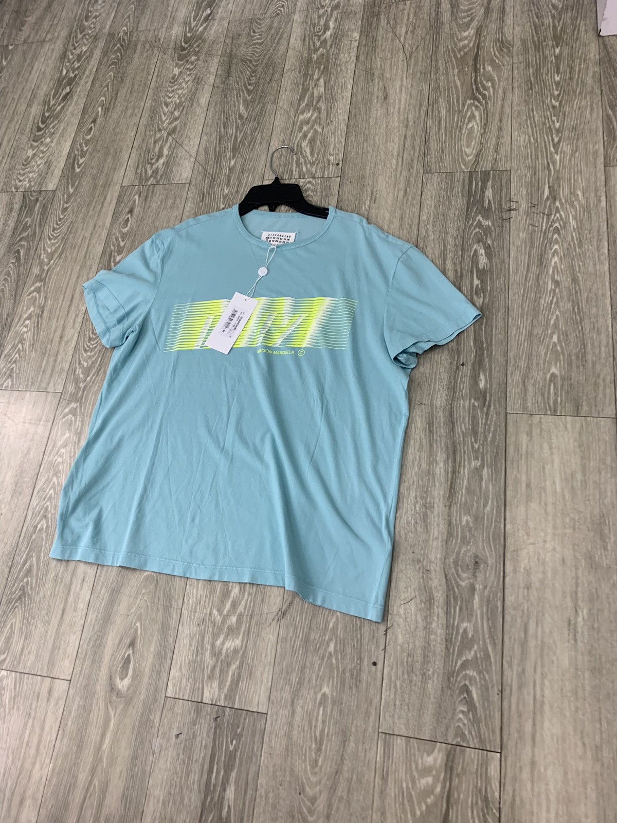 Maison Margiela Mint Green Logo Tee, SS Size US S / EU 44-46 / 1 - 3 Thumbnail