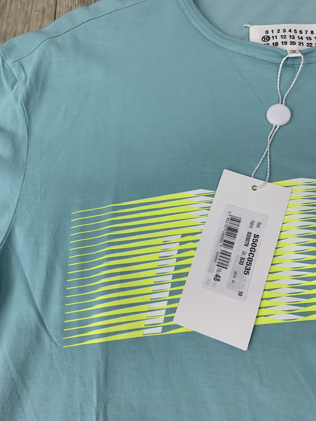Maison Margiela Mint Green Logo Tee, SS Size US S / EU 44-46 / 1 - 6 Thumbnail