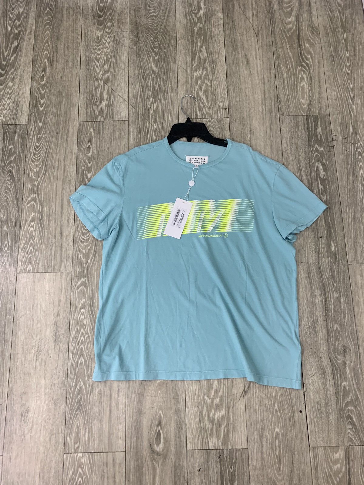 Maison Margiela Mint Green Logo Tee, SS Size US S / EU 44-46 / 1 - 2 Thumbnail