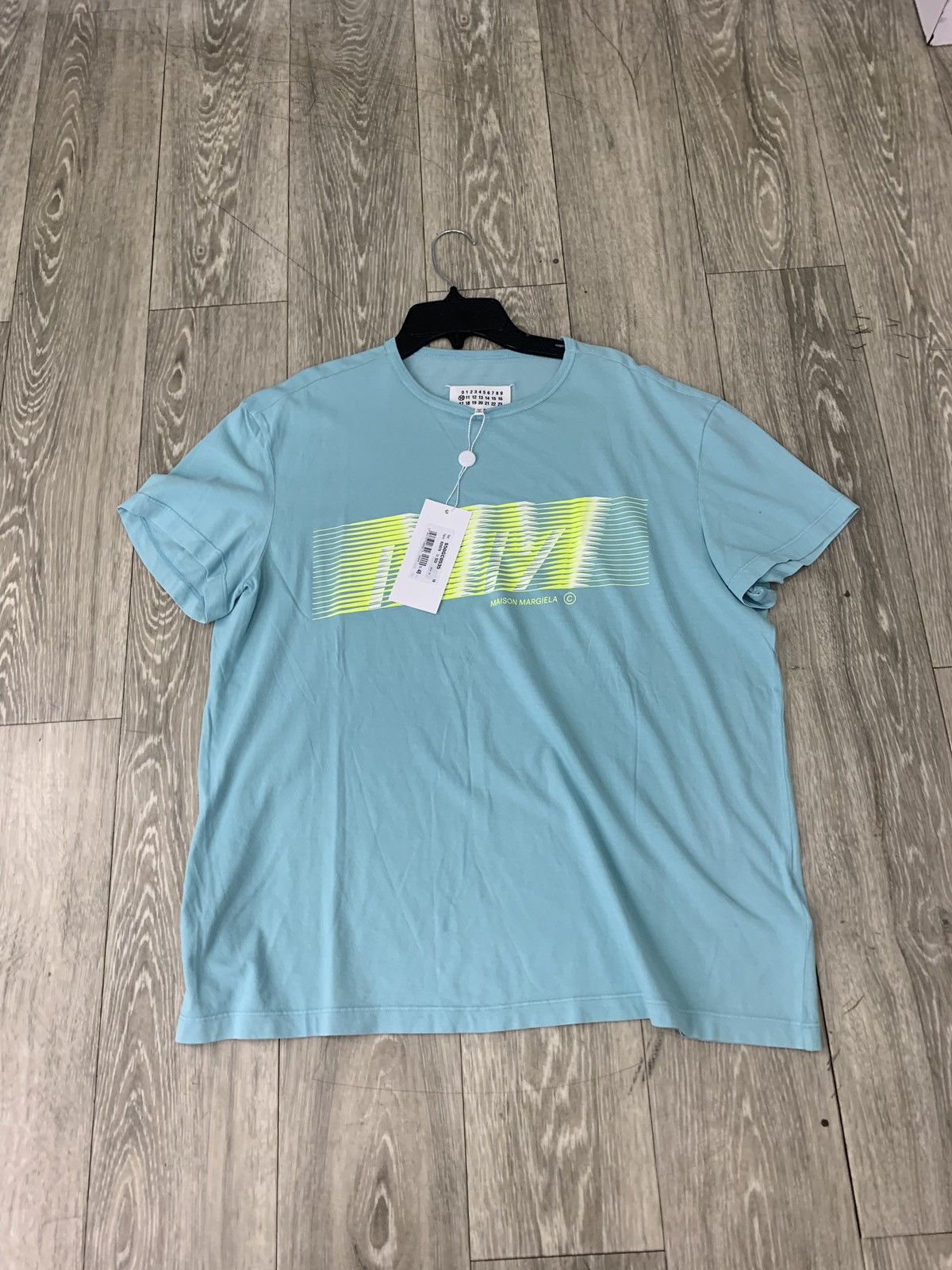 Maison Margiela Mint Green Logo Tee, SS Size US S / EU 44-46 / 1 - 1 Thumbnail
