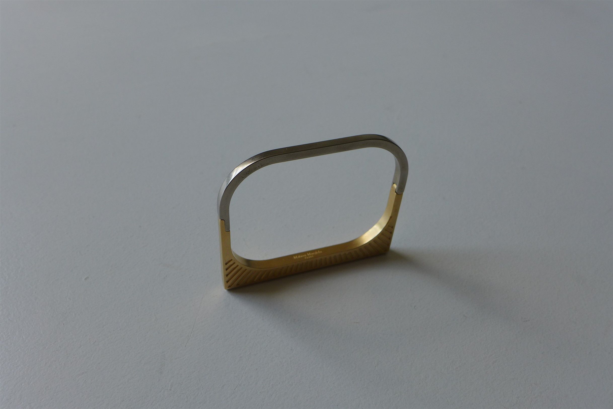 Maison Margiela Margiela Engraved Bracelet - Gold & Silver Ottone Brass Size ONE SIZE - 7 Thumbnail