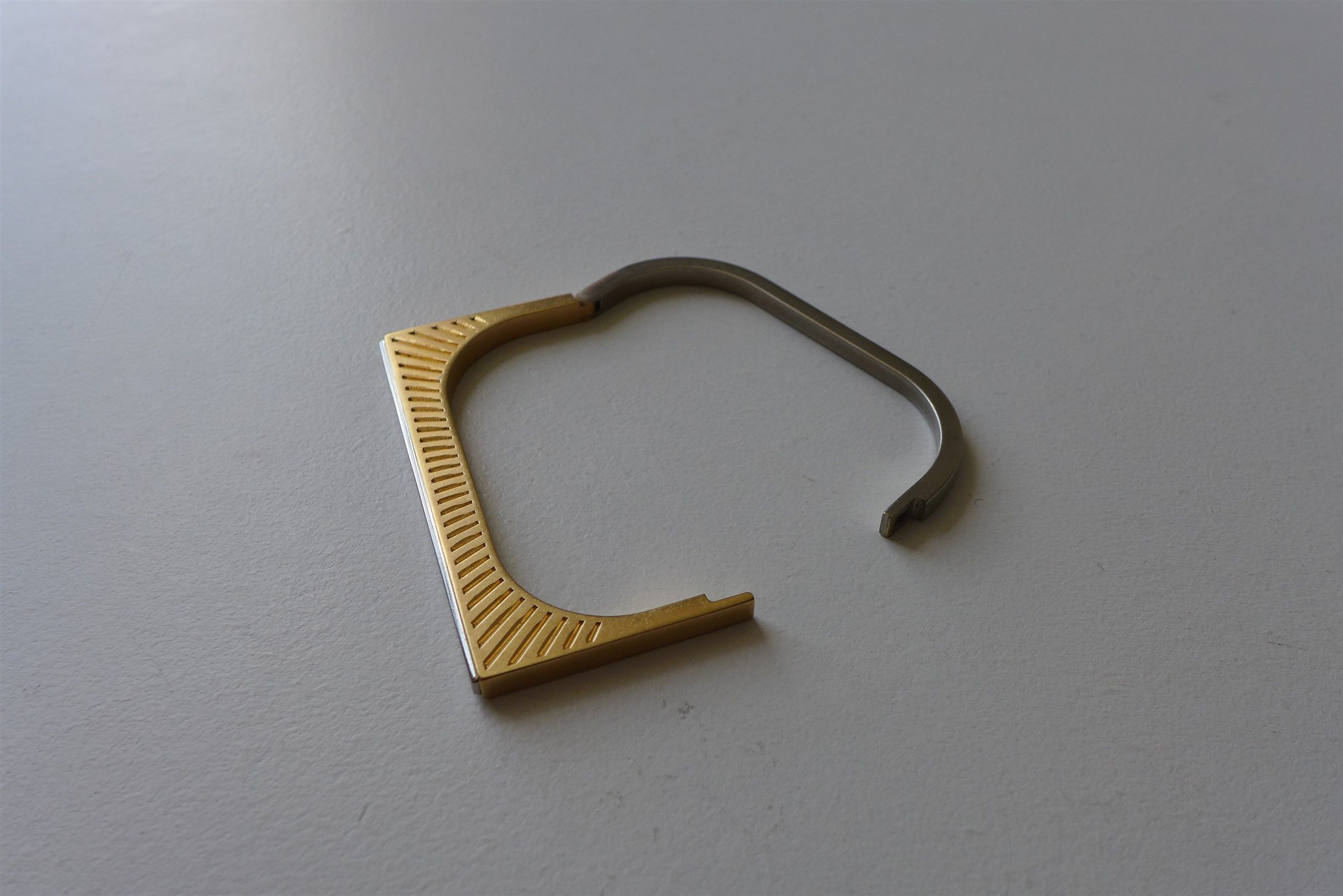 Maison Margiela Margiela Engraved Bracelet - Gold & Silver Ottone Brass Size ONE SIZE - 11 Thumbnail