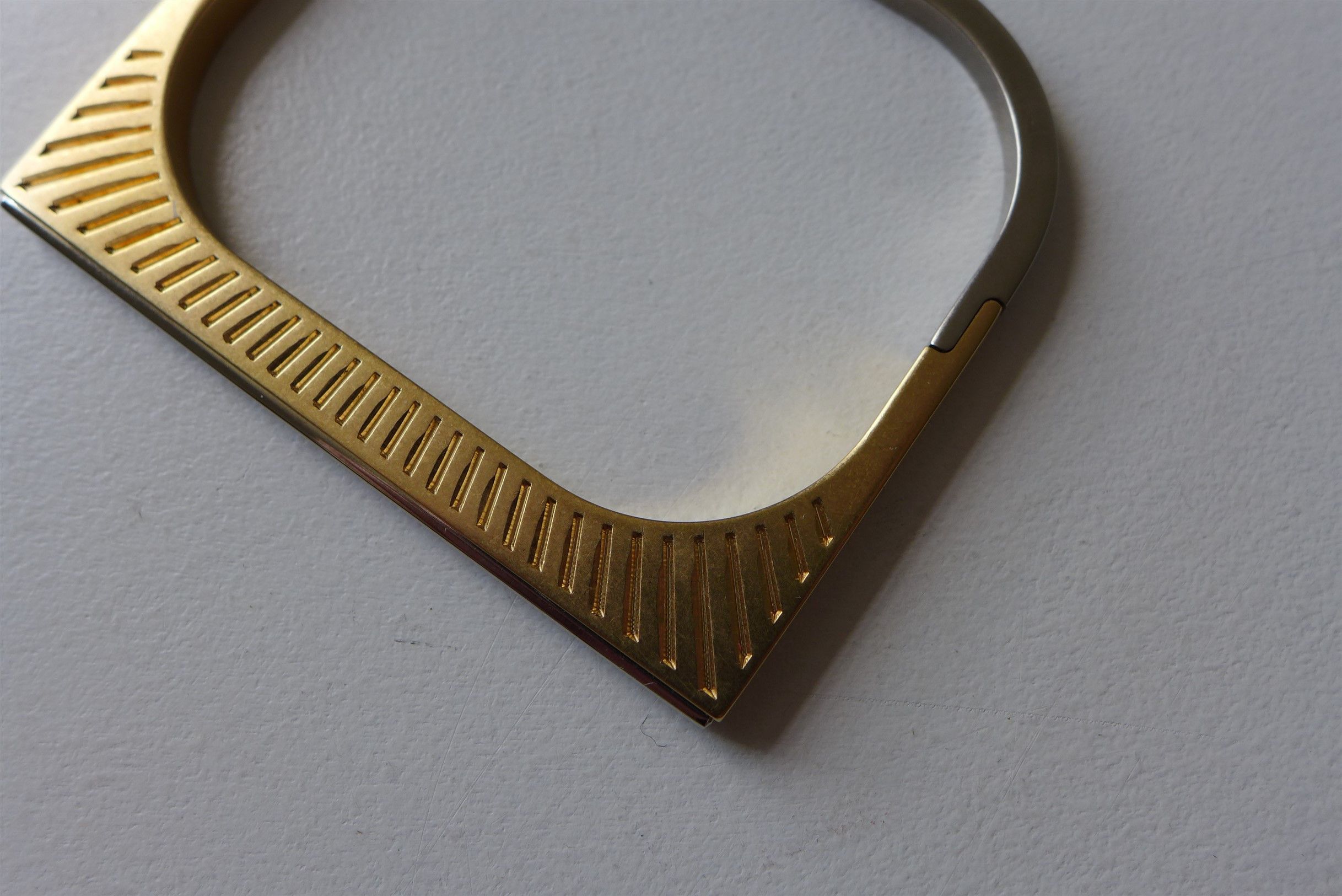 Maison Margiela Margiela Engraved Bracelet - Gold & Silver Ottone Brass Size ONE SIZE - 9 Thumbnail