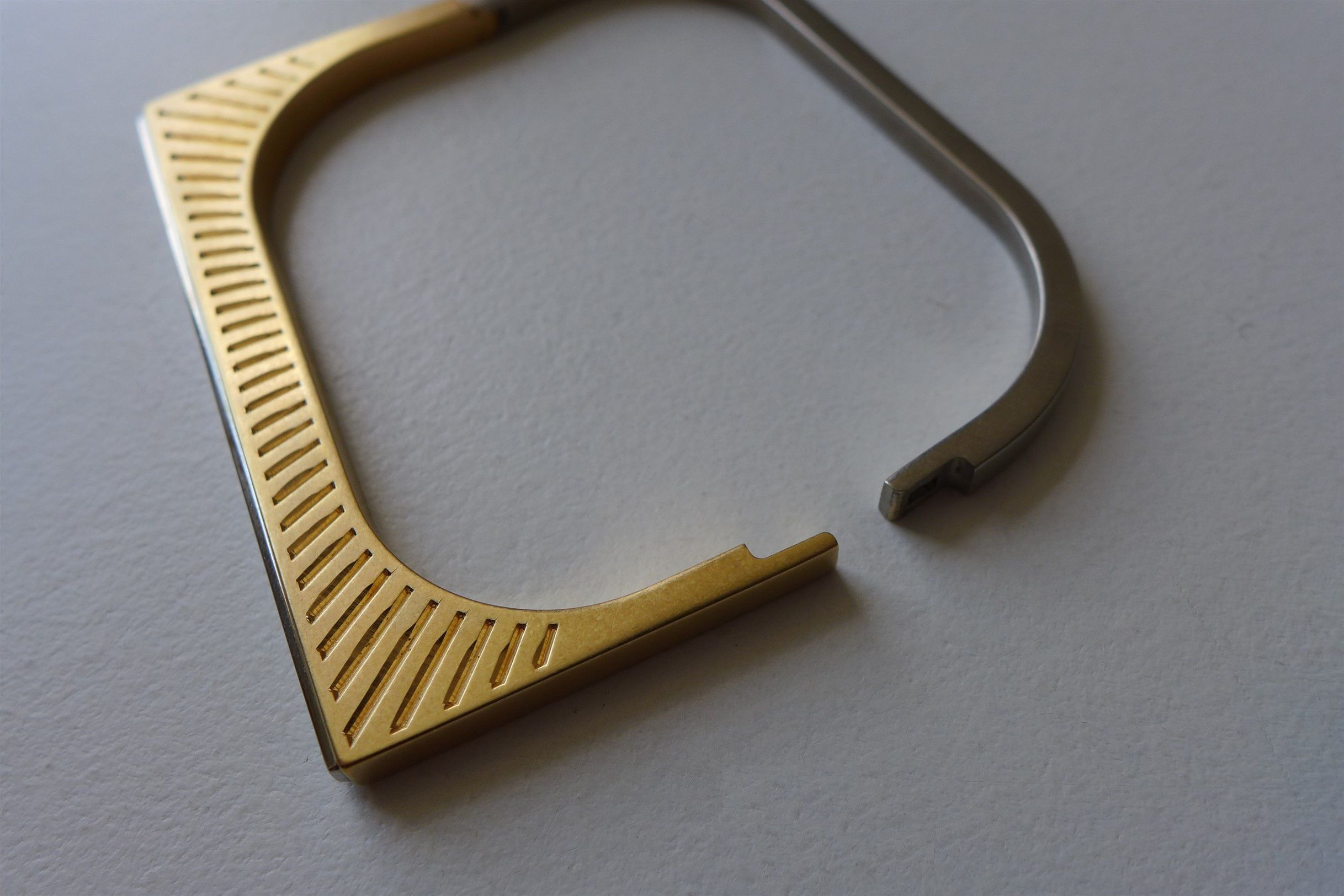 Maison Margiela Margiela Engraved Bracelet - Gold & Silver Ottone Brass Size ONE SIZE - 12 Thumbnail