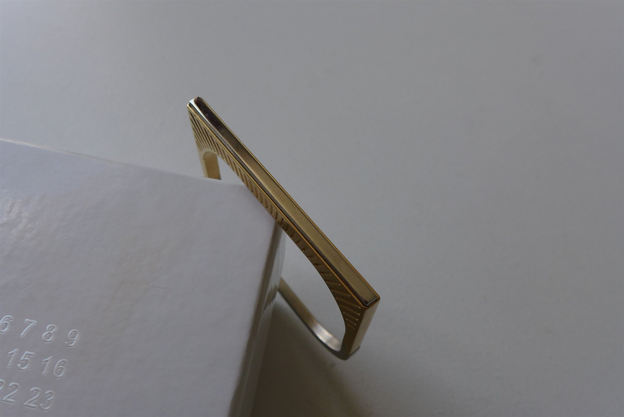 Maison Margiela Margiela Engraved Bracelet - Gold & Silver Ottone Brass Size ONE SIZE - 13 Thumbnail