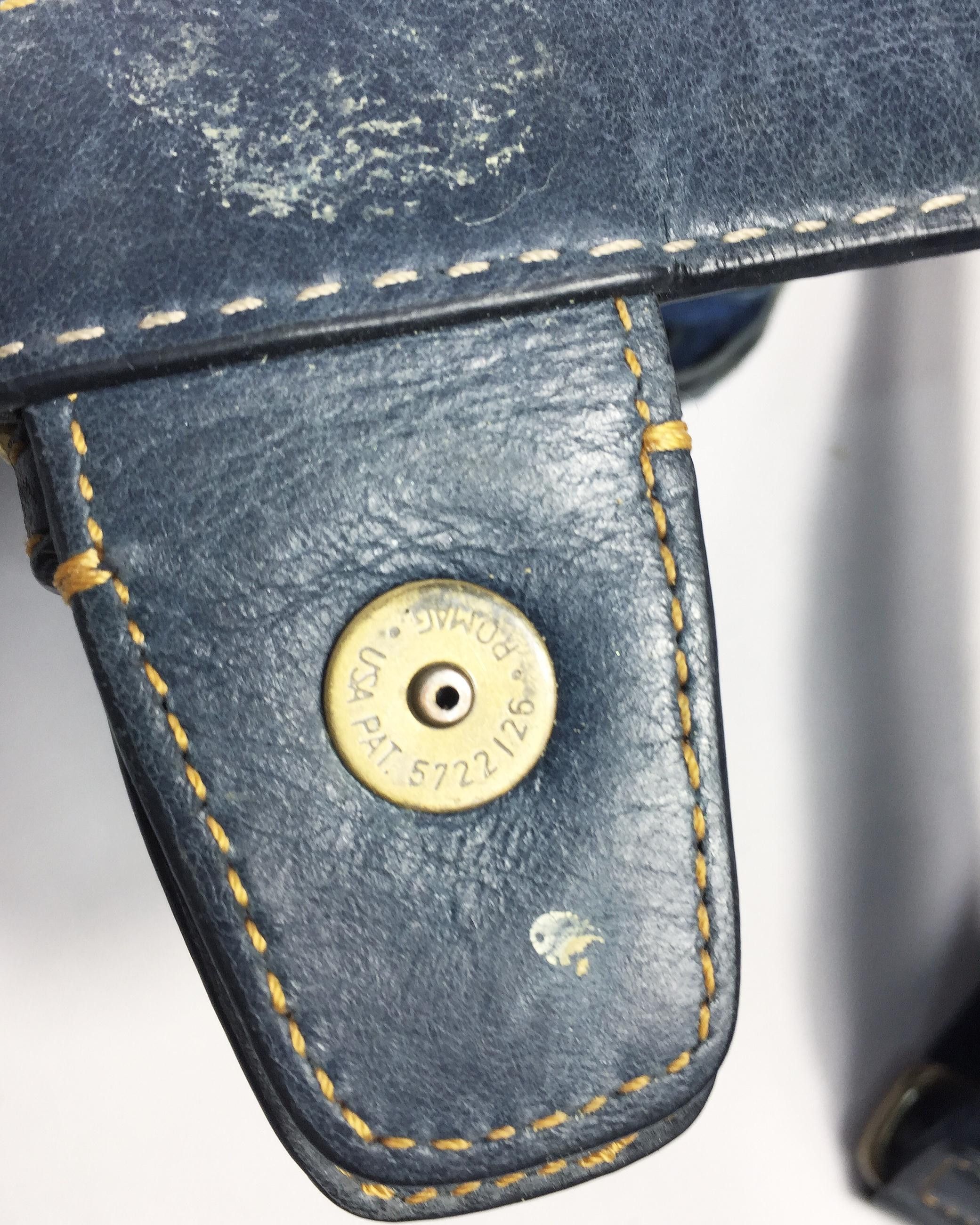 Rare Vintage Coach Leather Monogram Sling Bag