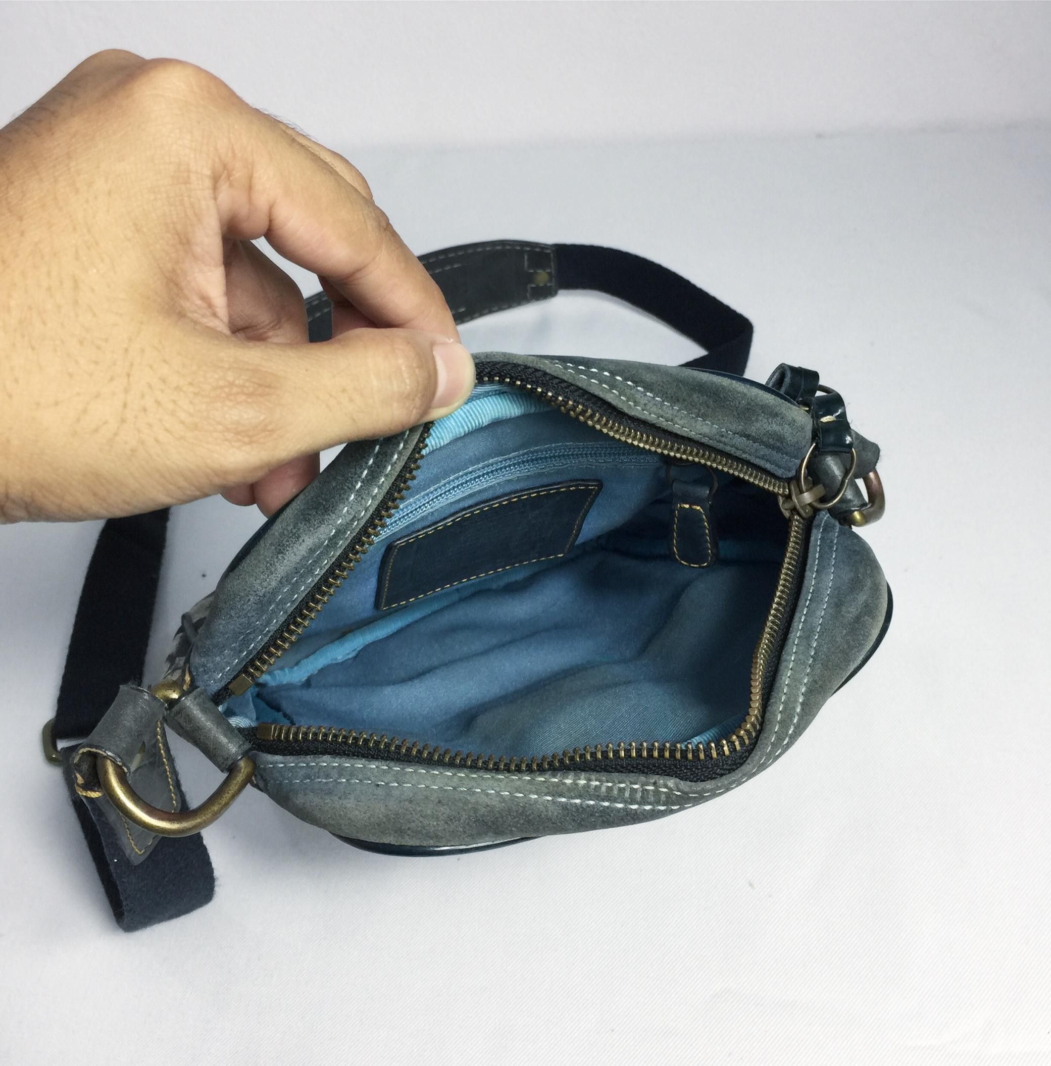 Rare Vintage Coach Leather Monogram Sling Bag