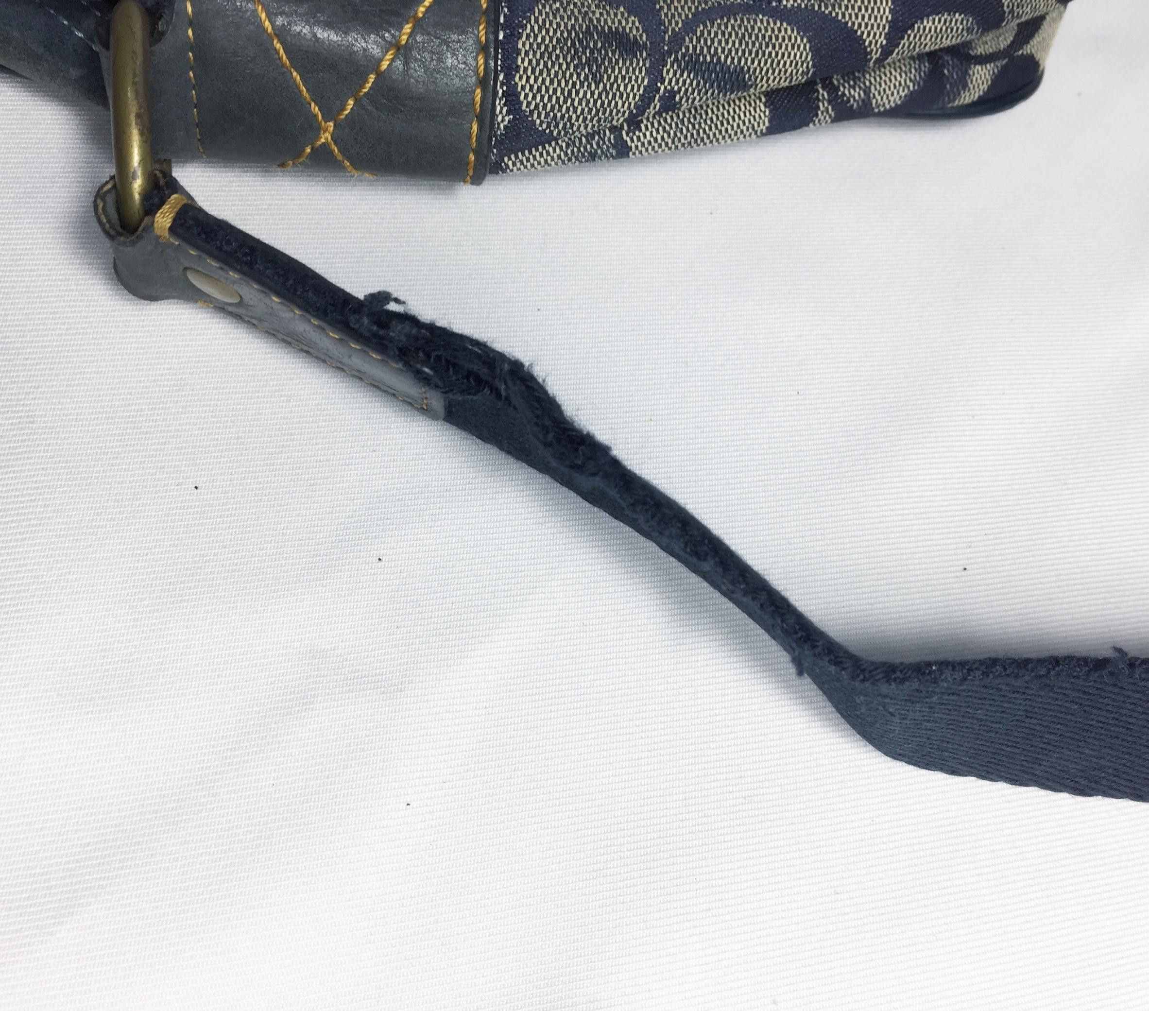 Rare Vintage Coach Leather Monogram Sling Bag