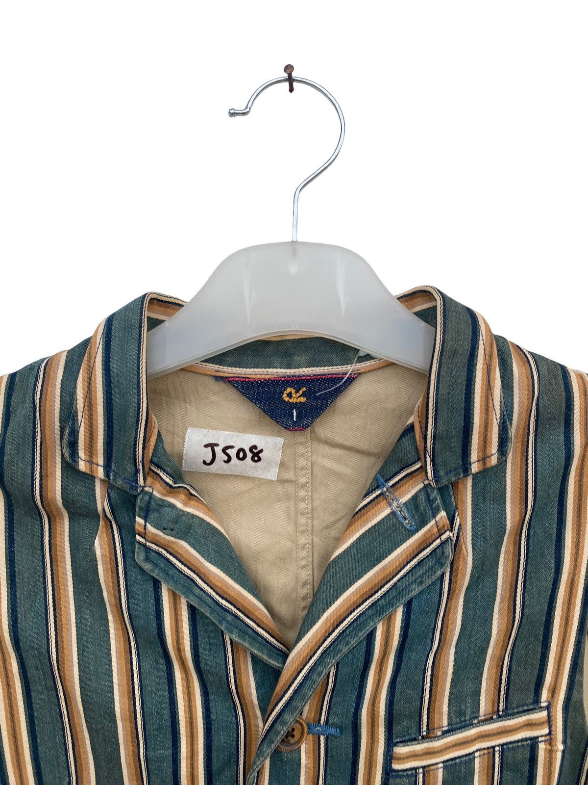 45rpm 45RPM Striped Cotton Vest Waistcoat Workwear Style Size US XS / EU 42 / 0 - 2 Thumbnail