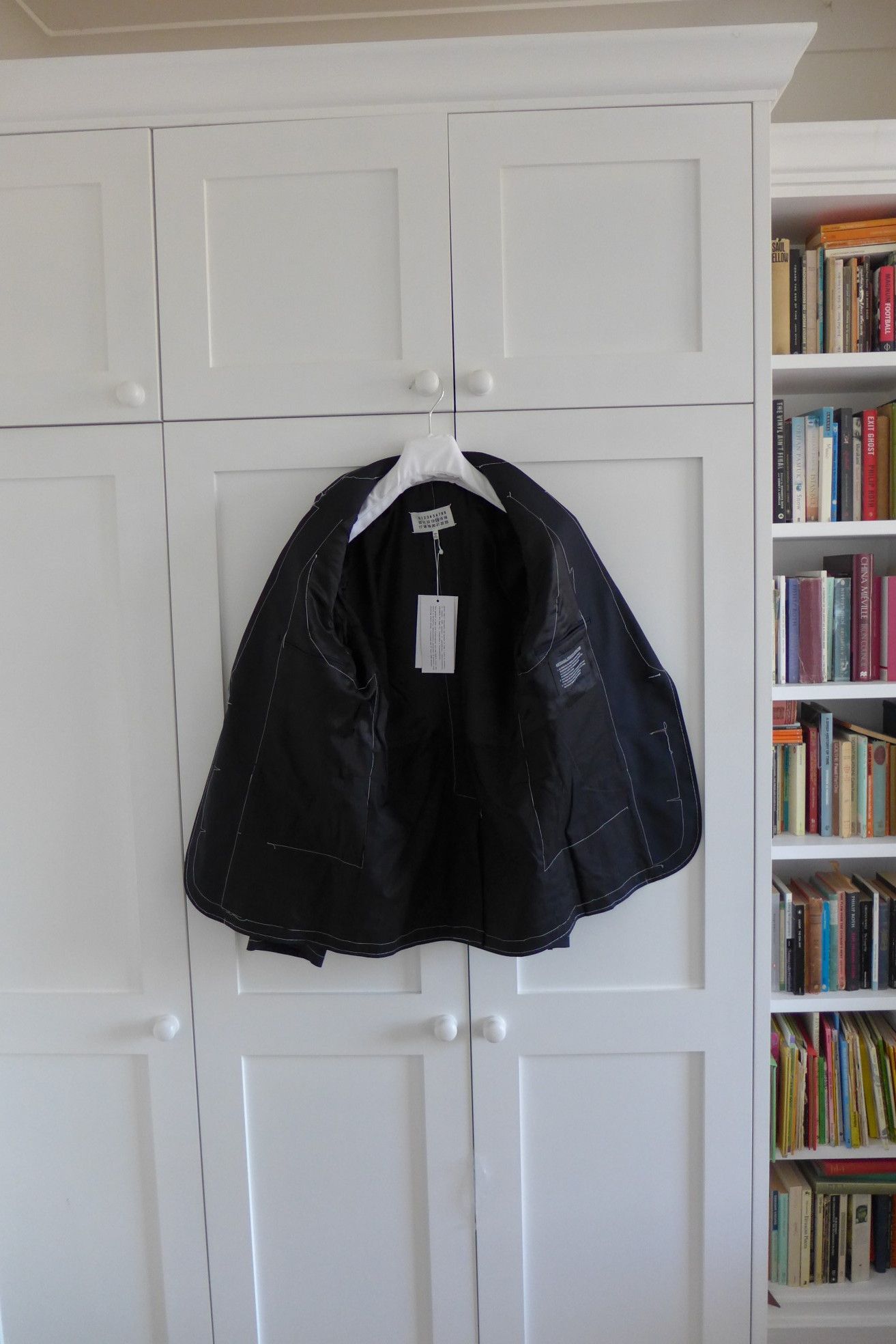 Maison Margiela Margiela SS17 Basting Stitch Jacket -- Navy Wool Size US S / EU 44-46 / 1 - 9 Thumbnail