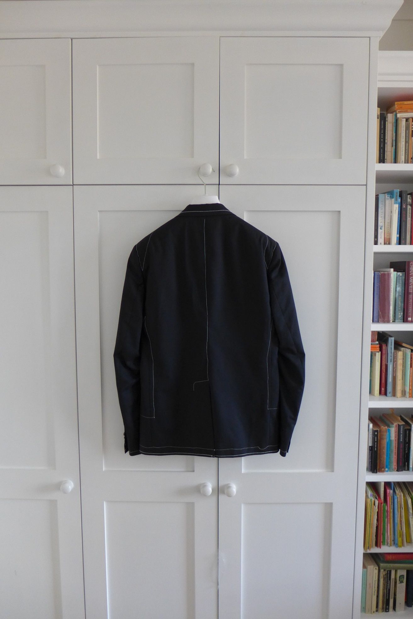 Maison Margiela Margiela SS17 Basting Stitch Jacket -- Navy Wool Size US S / EU 44-46 / 1 - 7 Thumbnail