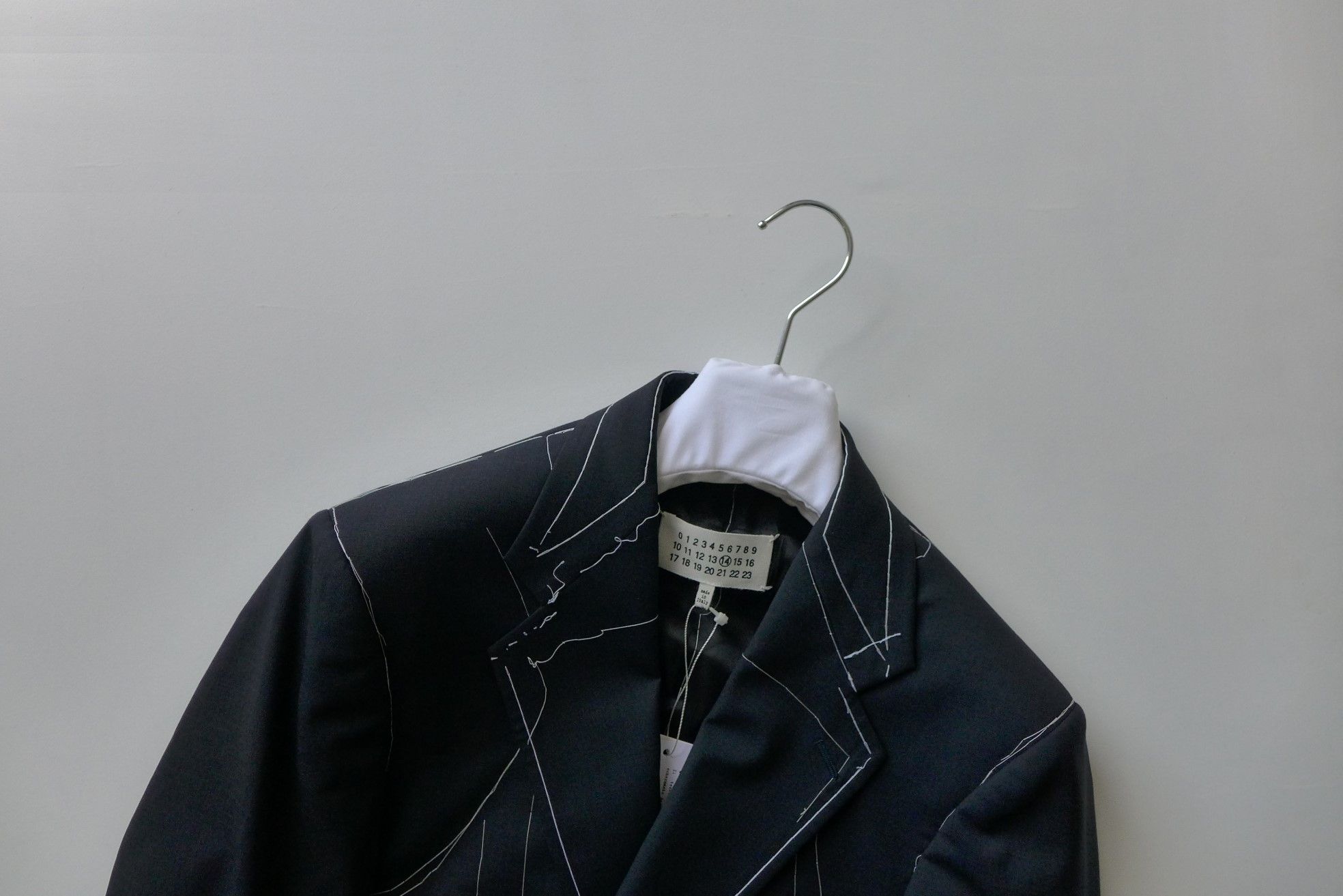 Maison Margiela Margiela SS17 Basting Stitch Jacket -- Navy Wool Size US S / EU 44-46 / 1 - 10 Thumbnail