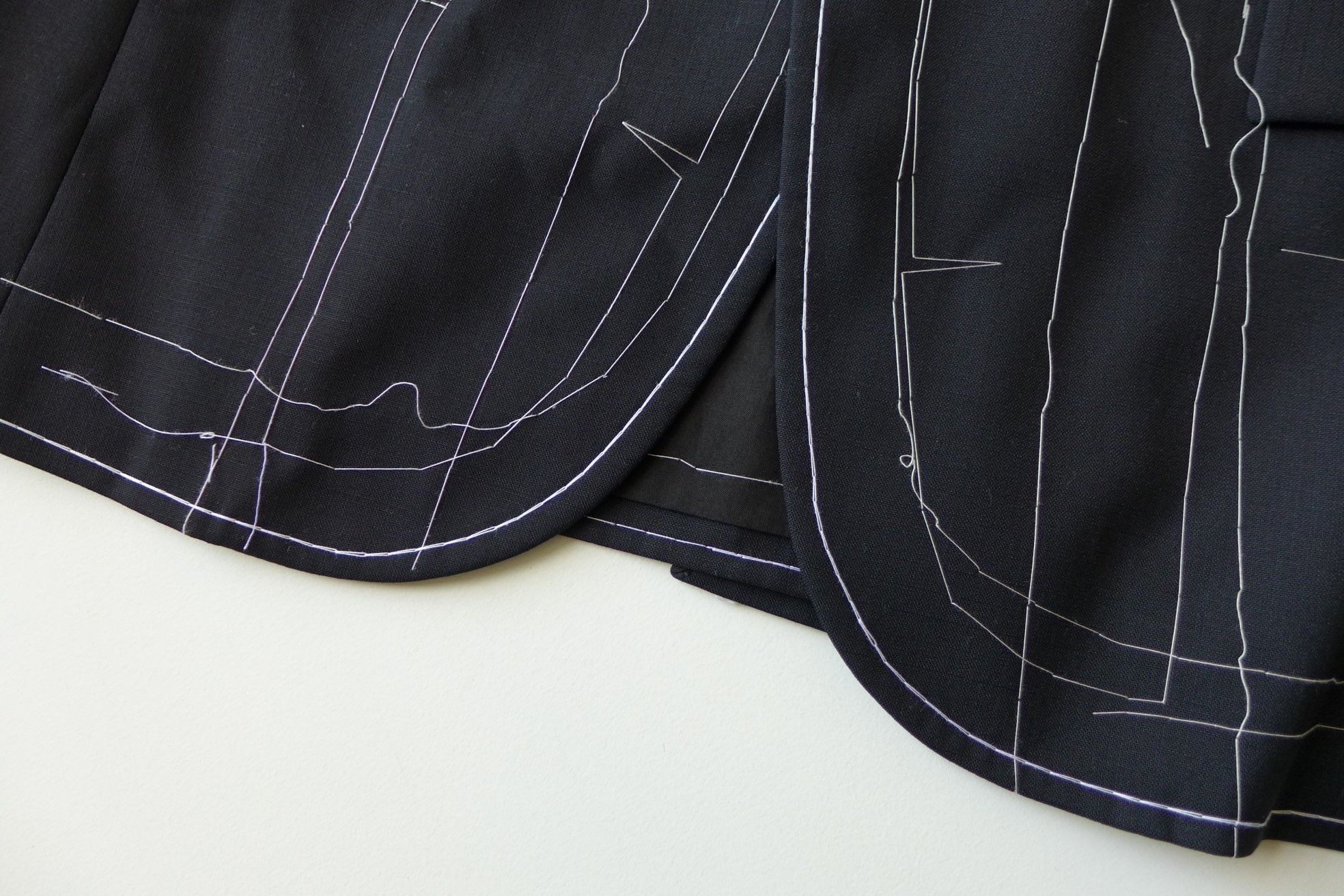 Maison Margiela Margiela SS17 Basting Stitch Jacket -- Navy Wool Size US S / EU 44-46 / 1 - 17 Thumbnail