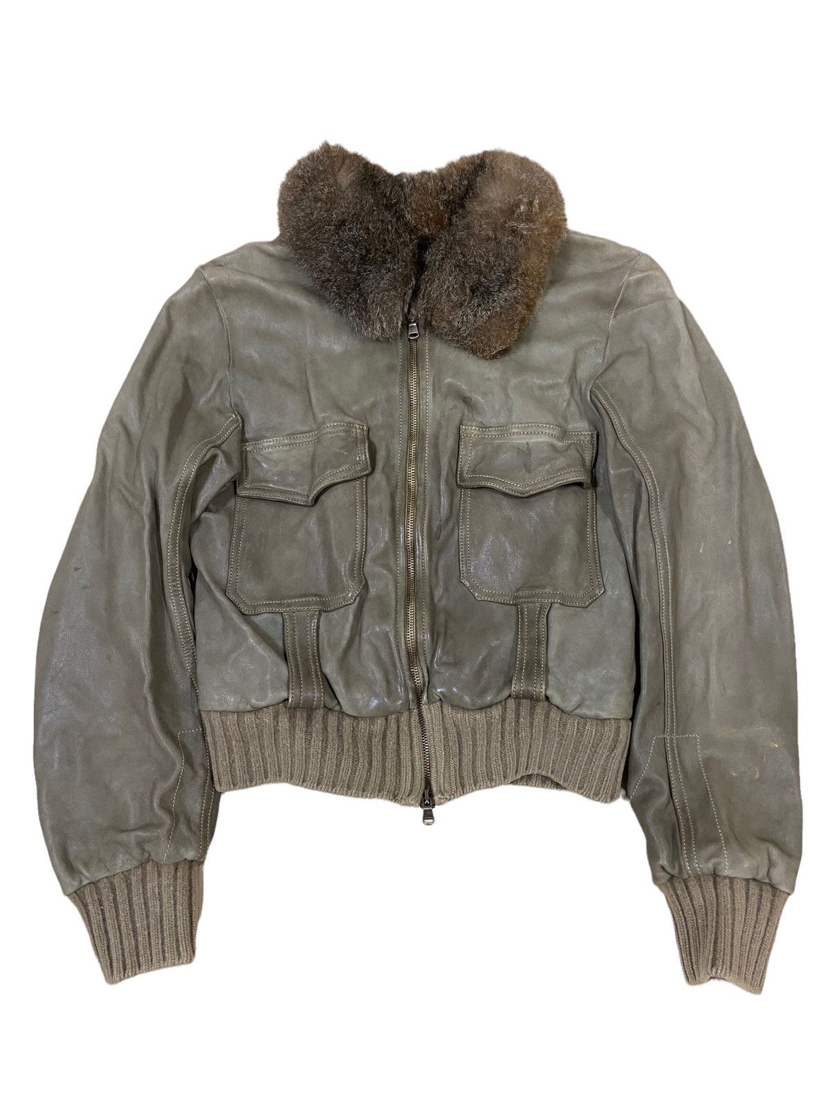 ジャケット・アウター GIORGIO BRATO fur lamb leather jacket Giorgio