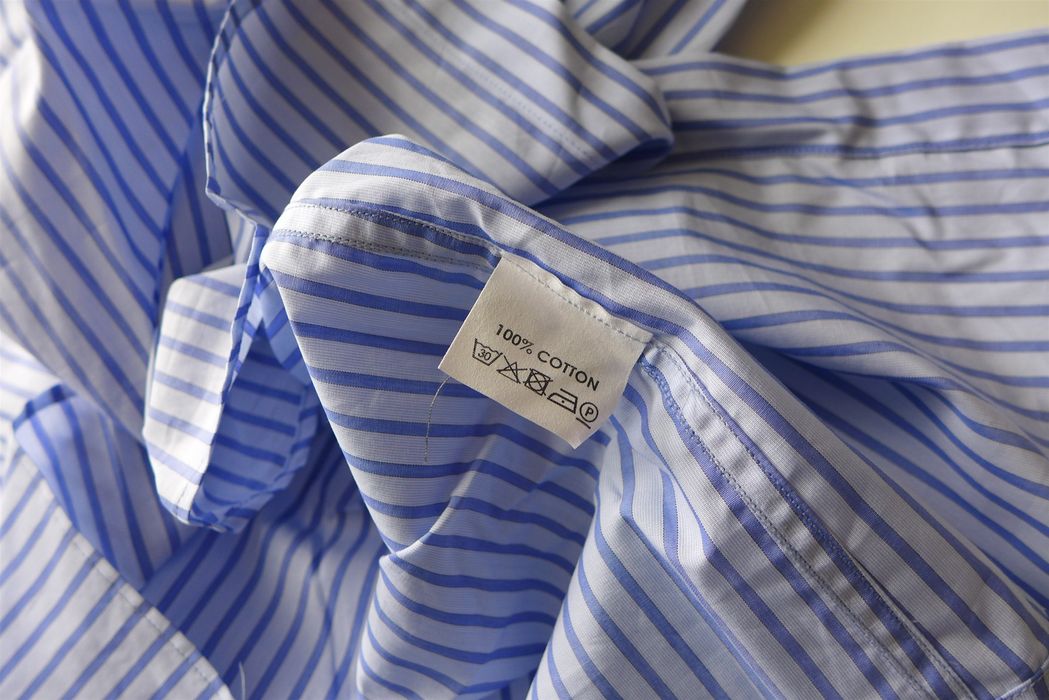 お得用 Dries van noten stripe shirt blue 48 | wolrec.org