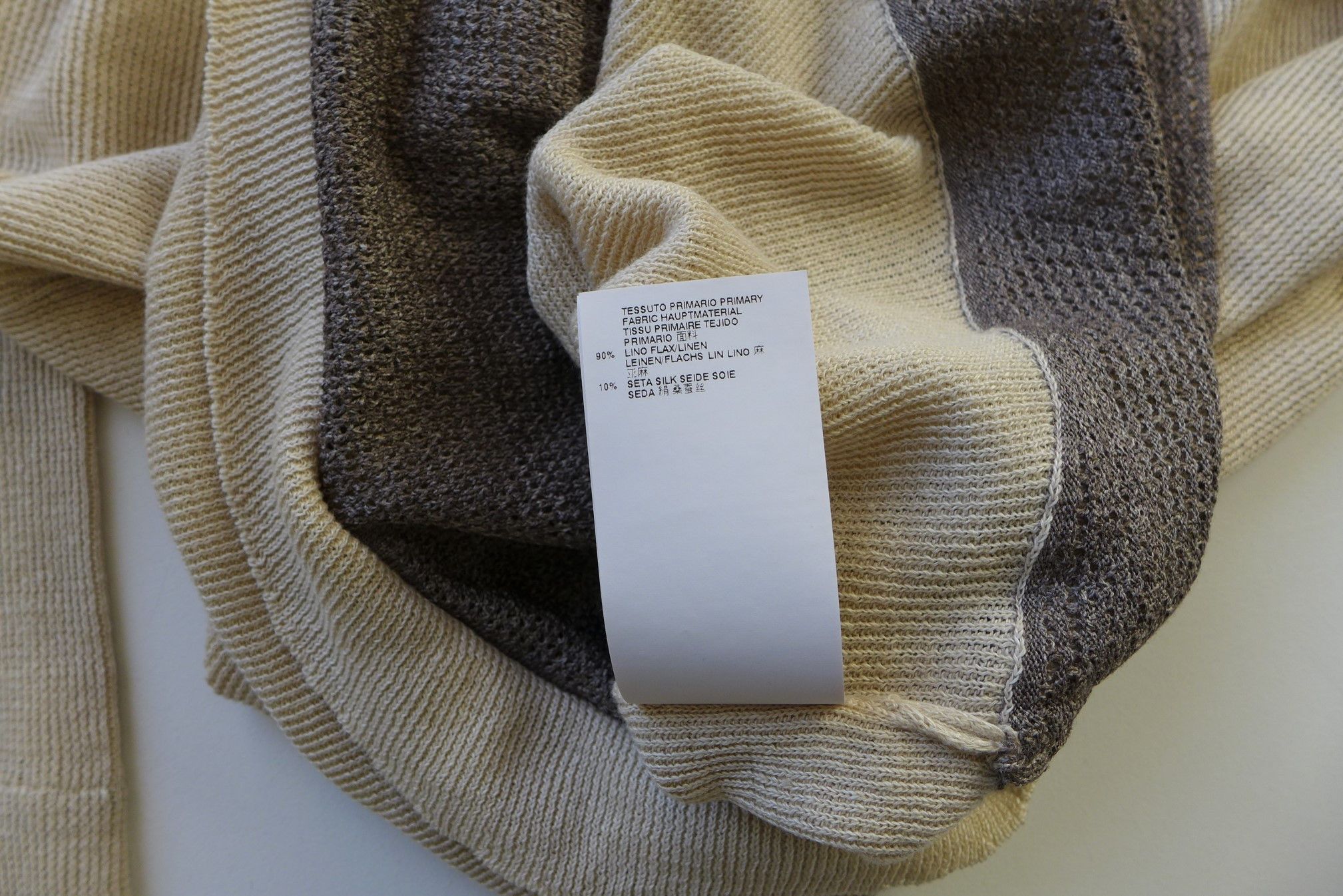 Maison Margiela Margiela SS15 Double Layer Sweater - Ivory Linen & Silk Size US M / EU 48-50 / 2 - 16 Thumbnail