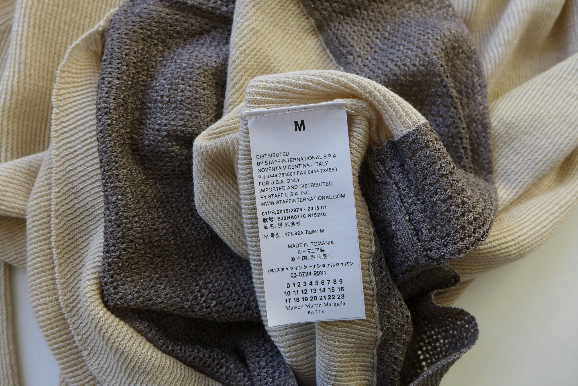 Maison Margiela Margiela SS15 Double Layer Sweater - Ivory Linen & Silk Size US M / EU 48-50 / 2 - 15 Thumbnail