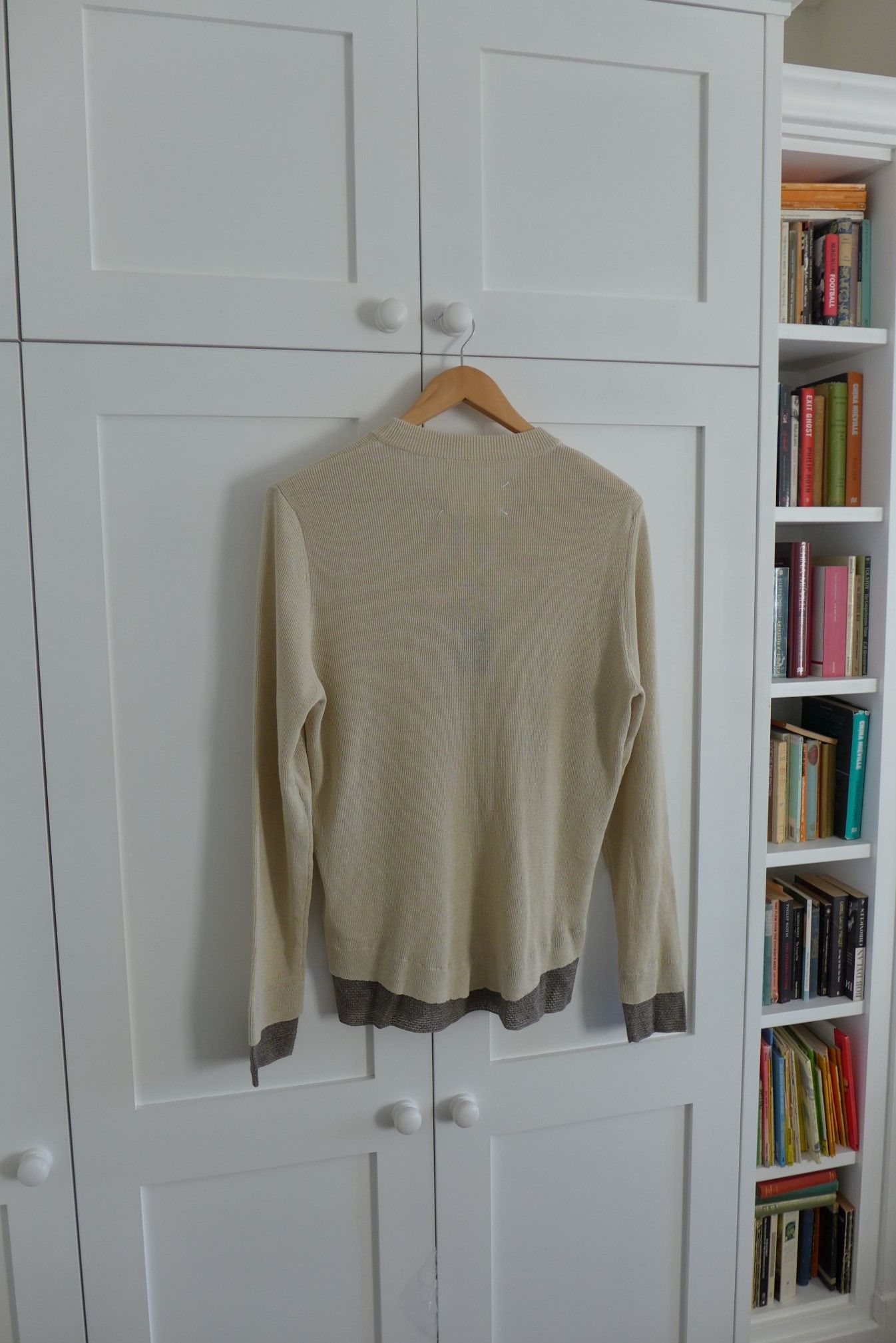 Maison Margiela Margiela SS15 Double Layer Sweater - Ivory Linen & Silk Size US M / EU 48-50 / 2 - 5 Thumbnail