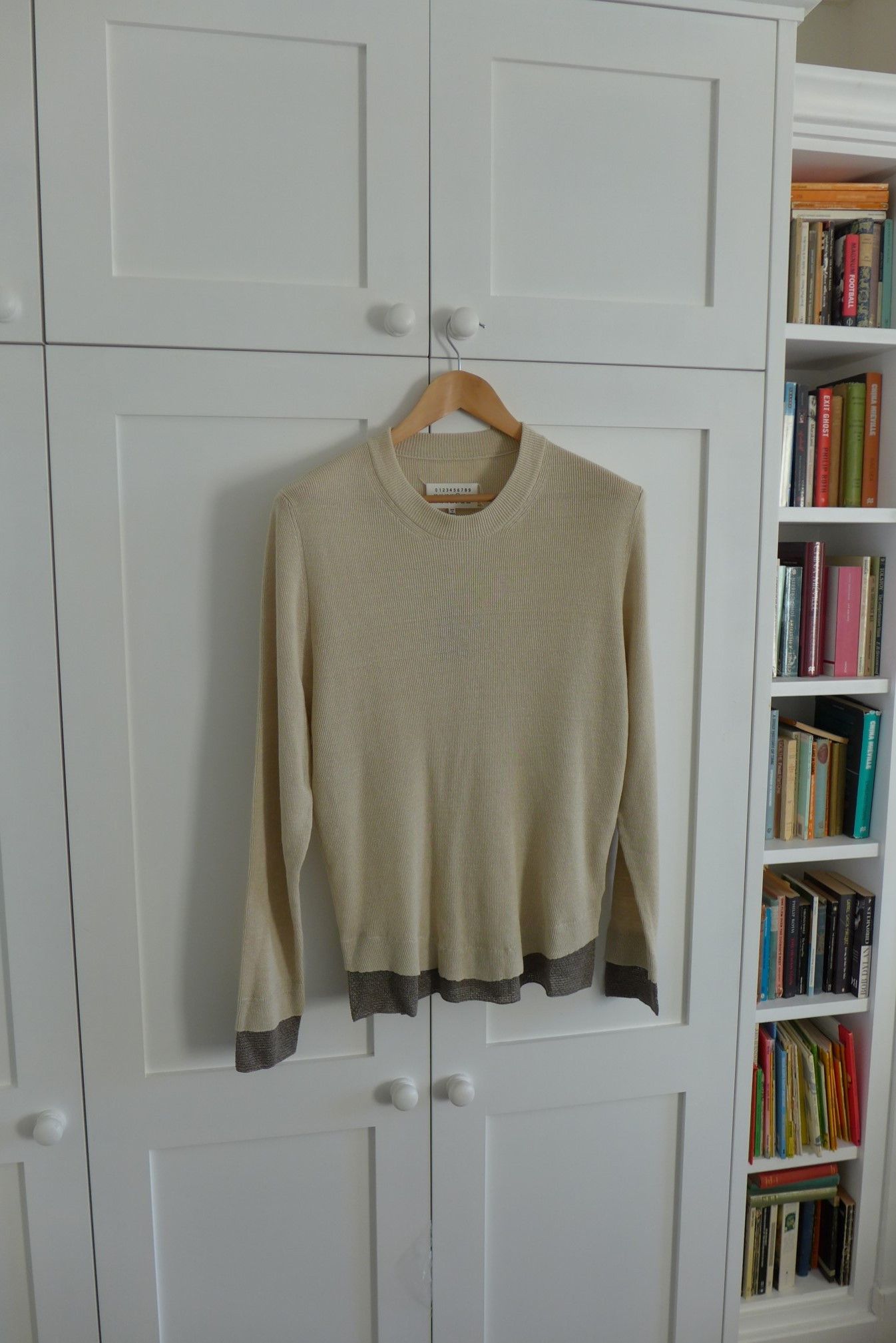 Maison Margiela Margiela SS15 Double Layer Sweater - Ivory Linen & Silk Size US M / EU 48-50 / 2 - 4 Thumbnail