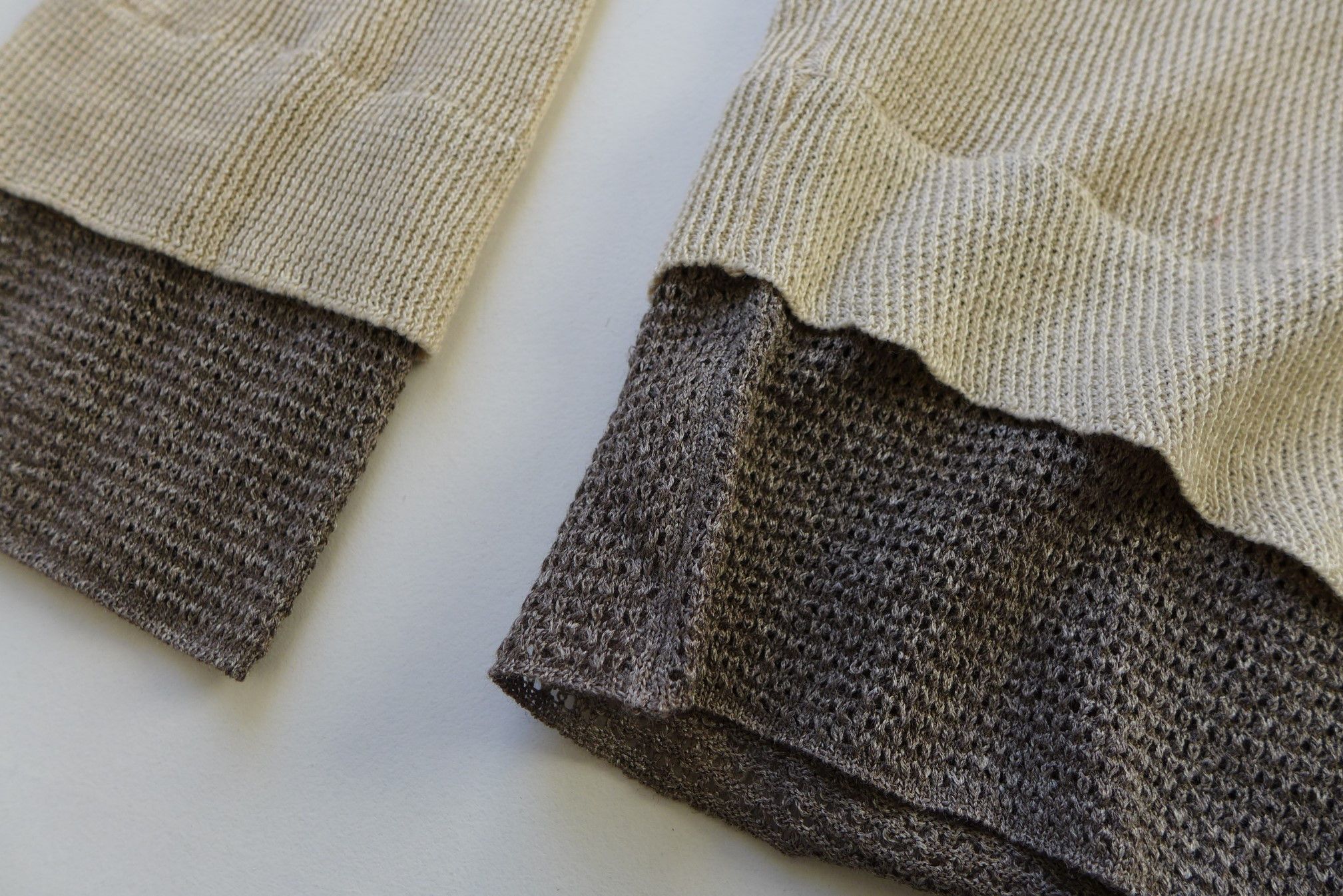 Maison Margiela Margiela SS15 Double Layer Sweater - Ivory Linen & Silk Size US M / EU 48-50 / 2 - 9 Thumbnail