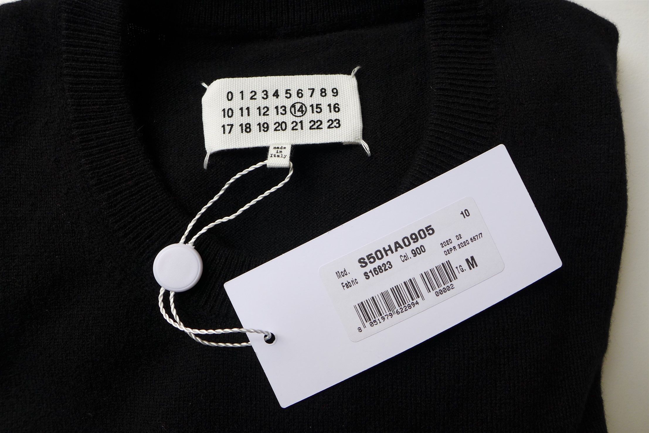 Maison Margiela Margiela Recycled Sweater - Black Cashmere Size US M / EU 48-50 / 2 - 11 Thumbnail