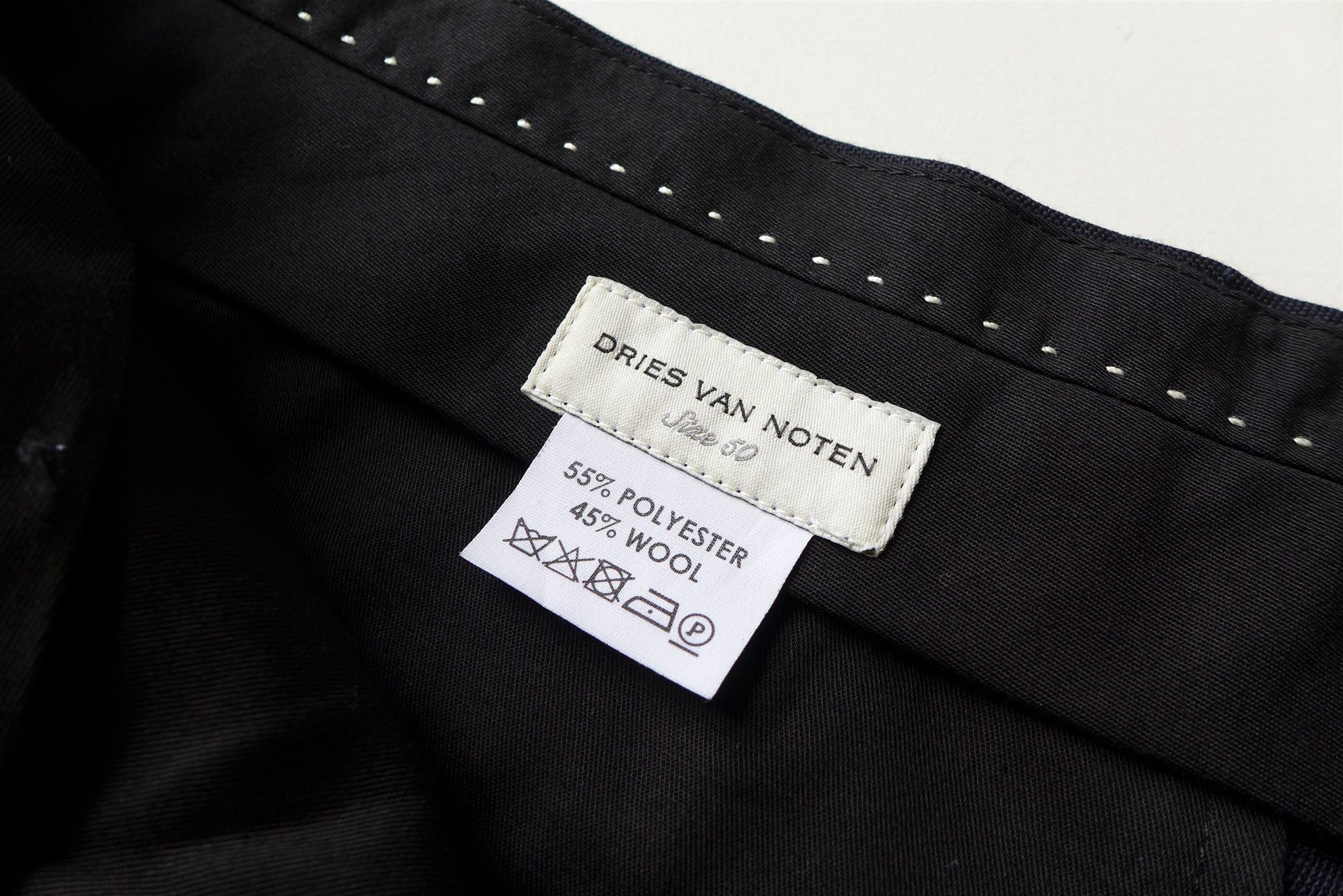 Dries Van Noten Dries *Slim Fit* Kenneth Single-Breasted Suit - Navy Wool Size 50S - 22 Thumbnail