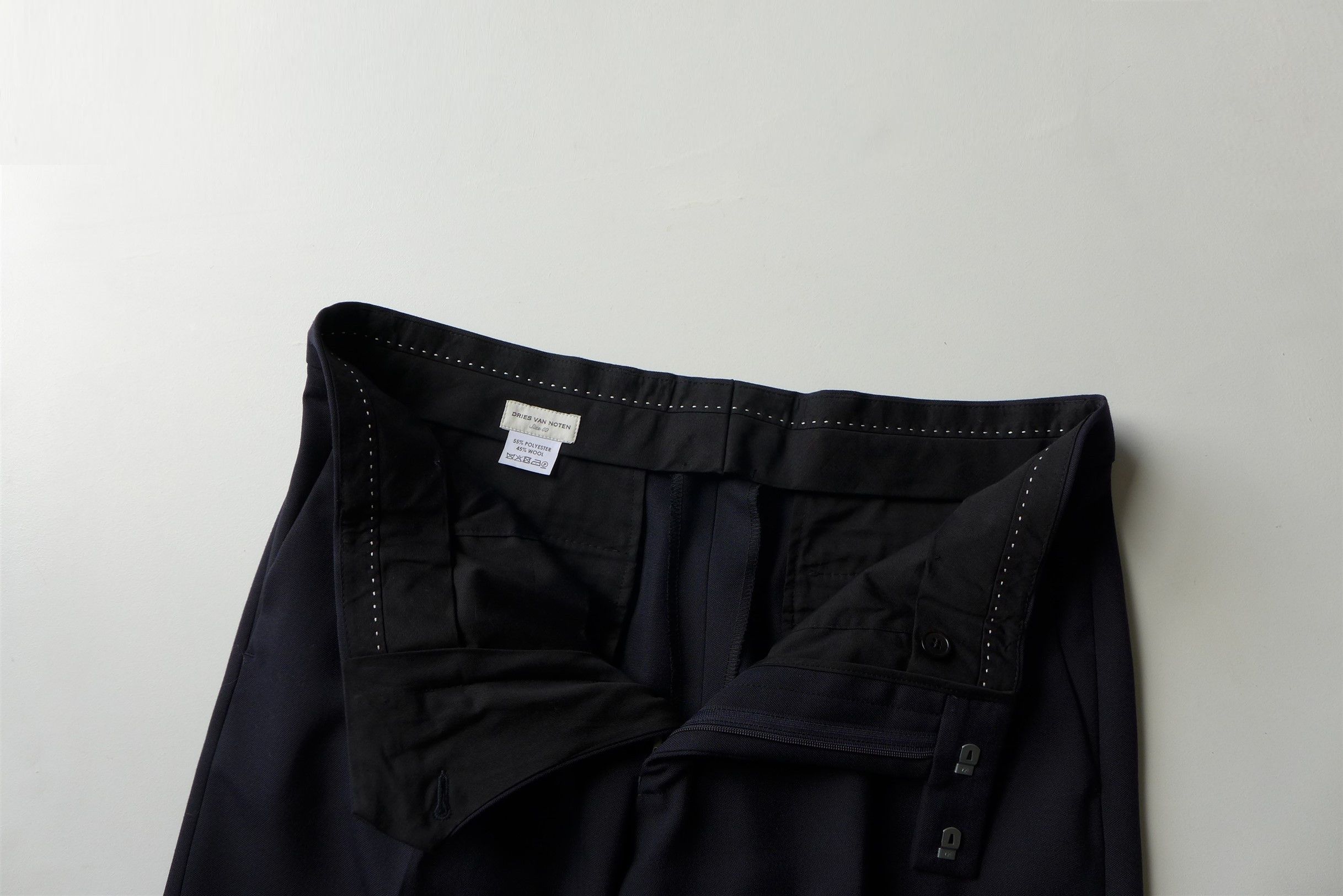 Dries Van Noten Dries *Slim Fit* Kenneth Single-Breasted Suit - Navy Wool Size 50S - 18 Thumbnail