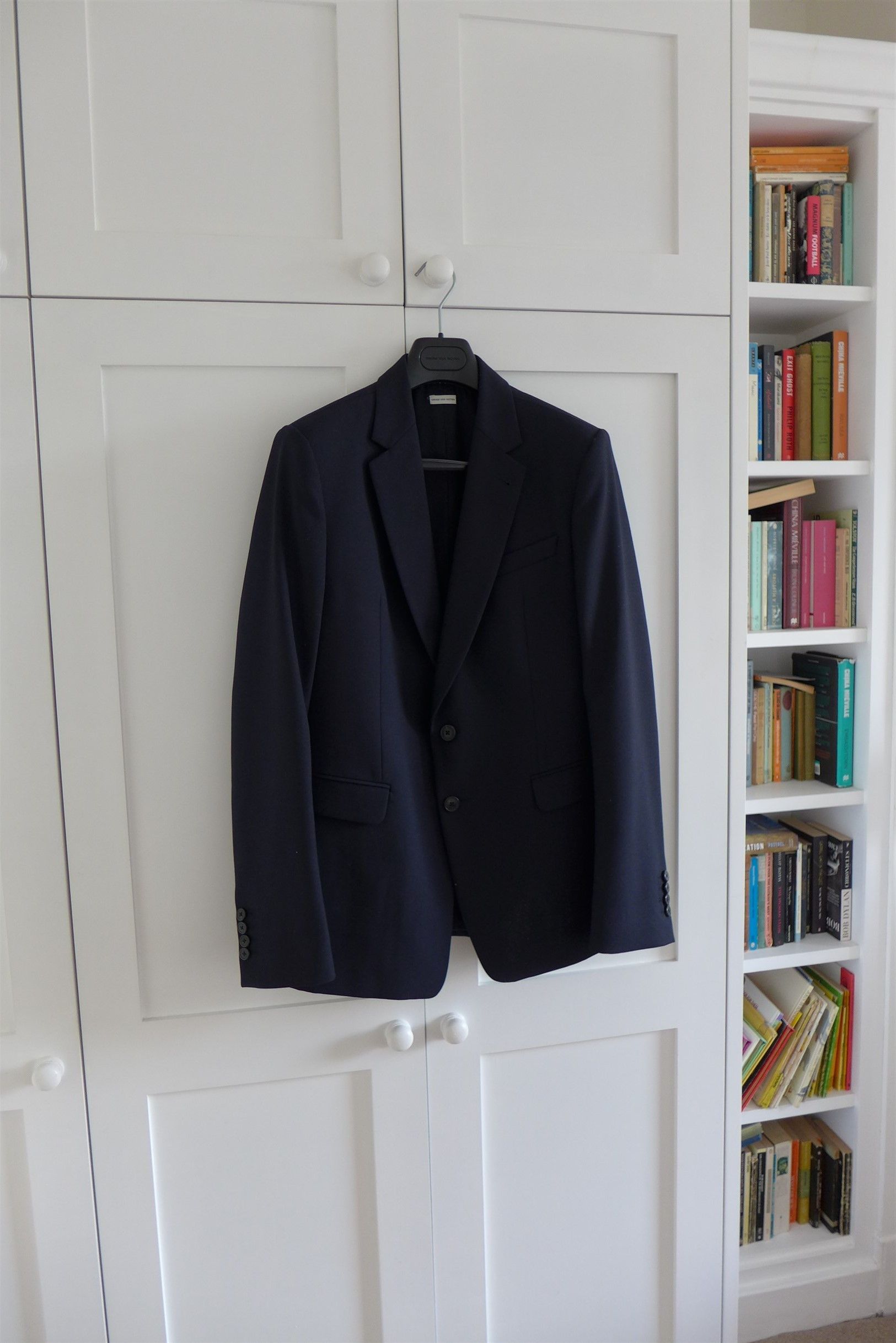 Dries Van Noten Dries *Slim Fit* Kenneth Single-Breasted Suit - Navy Wool Size 50S - 5 Thumbnail