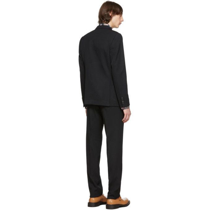 Dries Van Noten Dries *Slim Fit* Kenneth Single-Breasted Suit - Navy Wool Size 50S - 4 Thumbnail