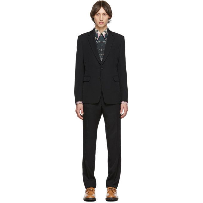 Dries Van Noten Dries *Slim Fit* Kenneth Single-Breasted Suit - Navy Wool Size 50S - 2 Thumbnail