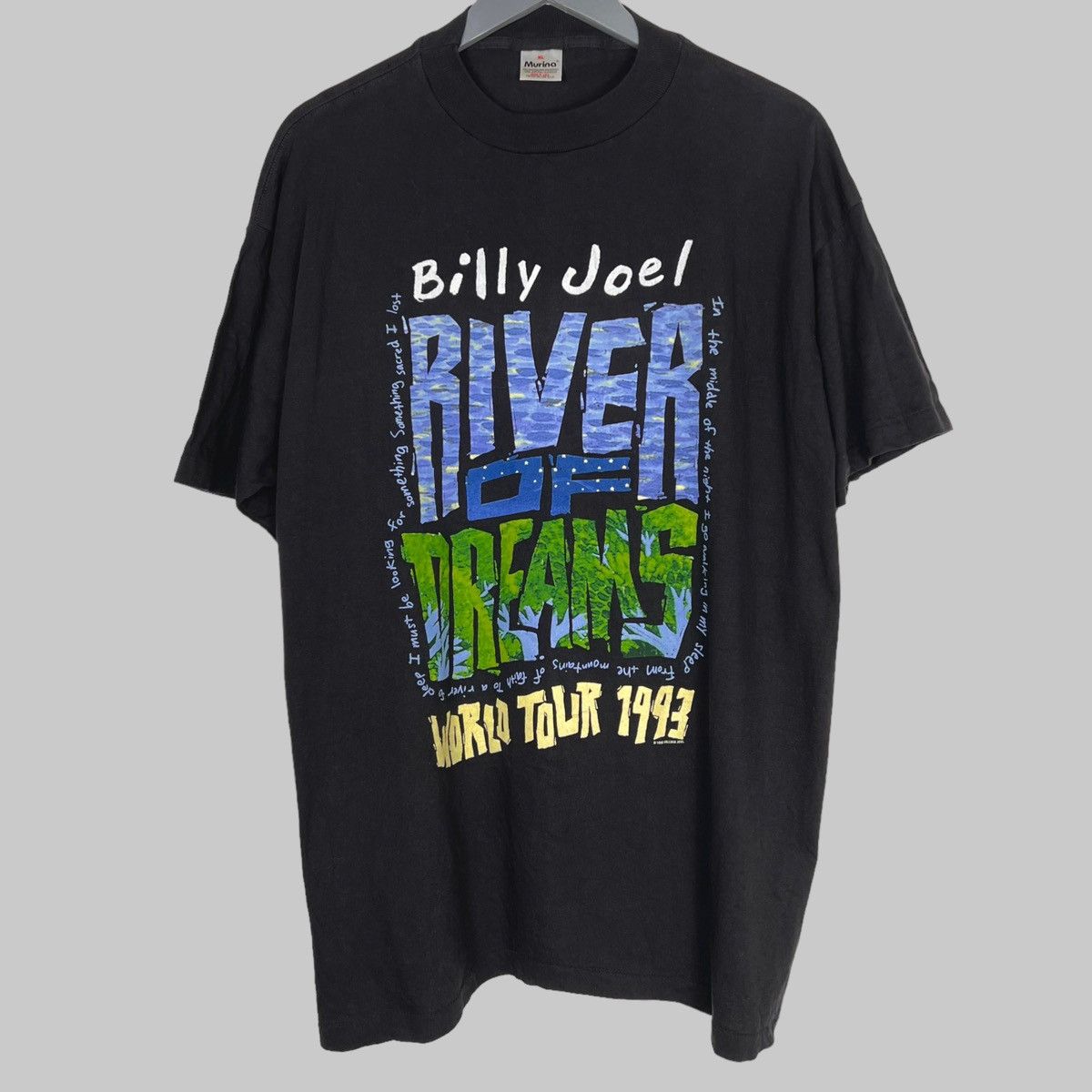 Vintage 1993 Billy Joel ‘River of Dreams’ Tour Promo T Shirt