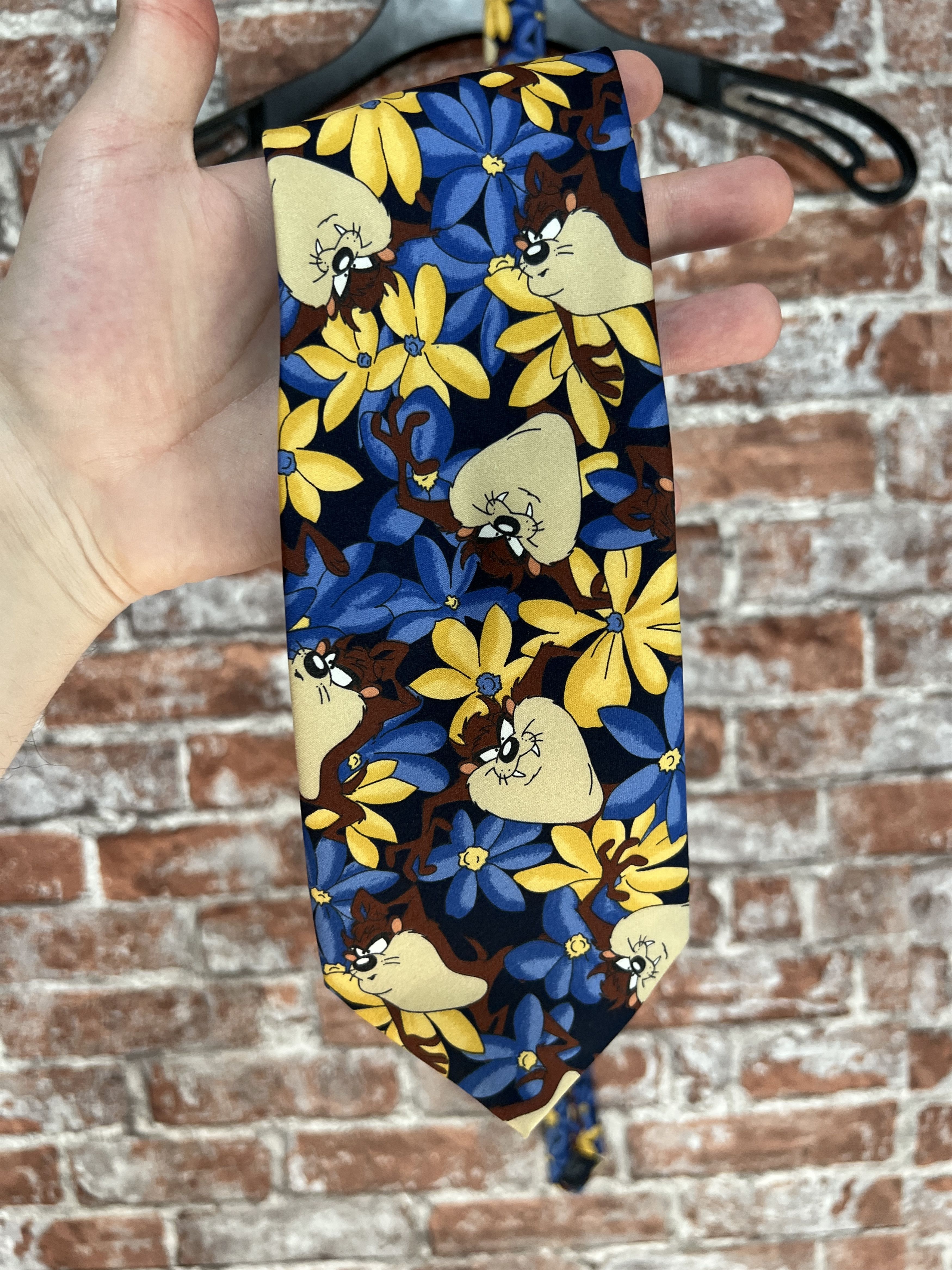 Cartoon Network Vintage 1996 Looney Tunes Taz Cartoon Tie Size ONE SIZE - 2 Thumbnail