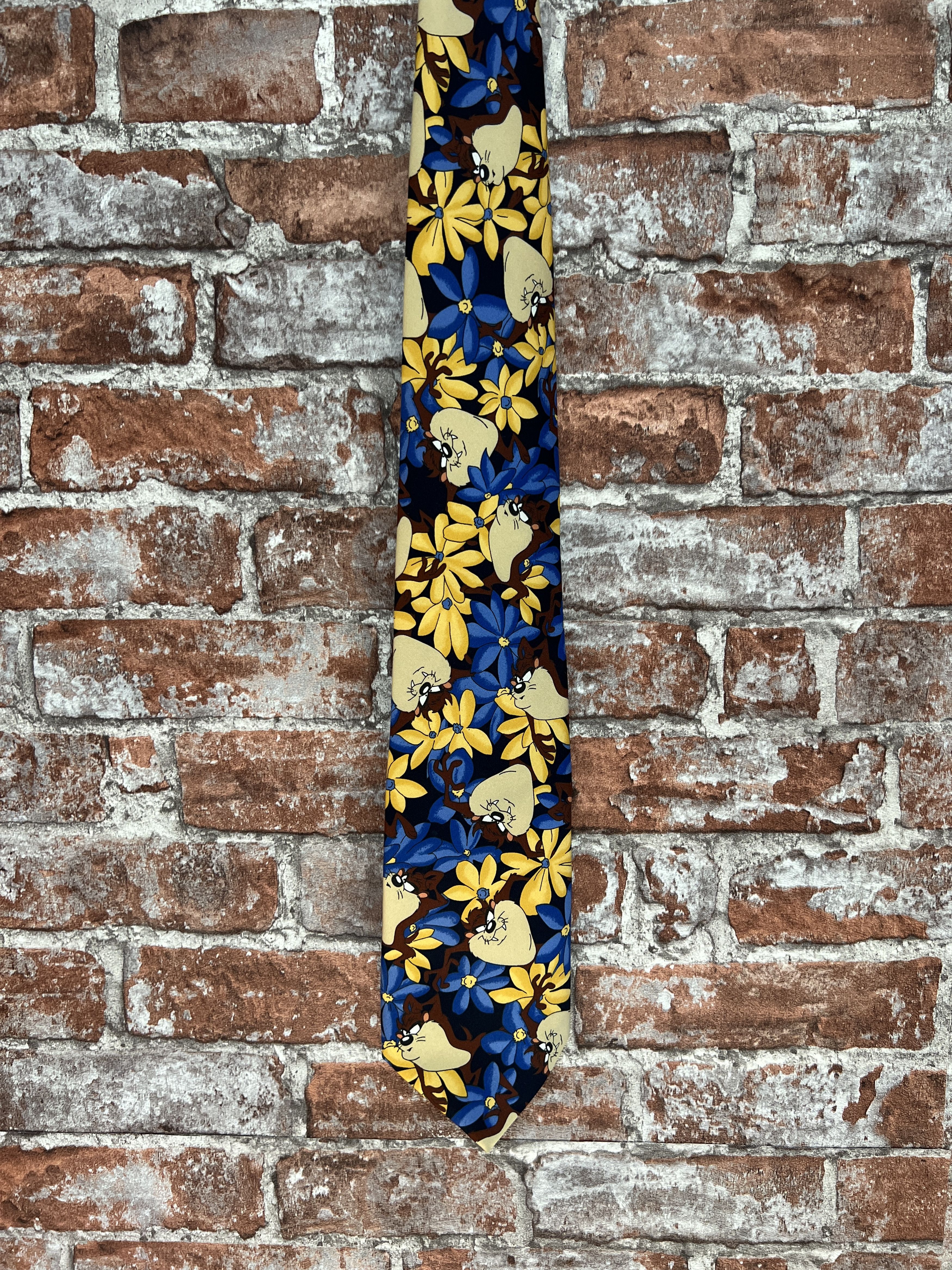 Cartoon Network Vintage 1996 Looney Tunes Taz Cartoon Tie Size ONE SIZE - 1 Thumbnail