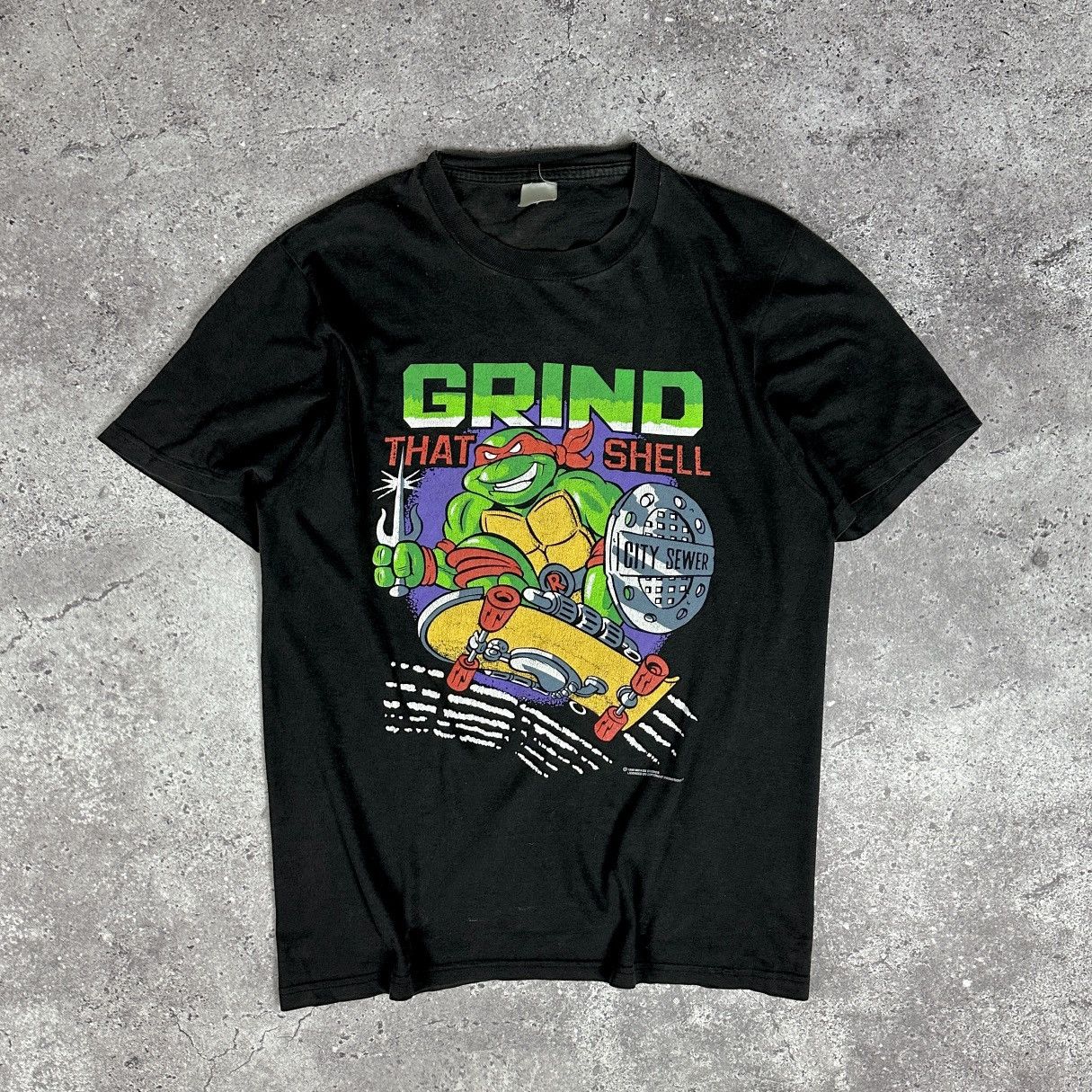Vintage 90s 1990 Teenage Mutant Ninja Turtles tee Grind y2k