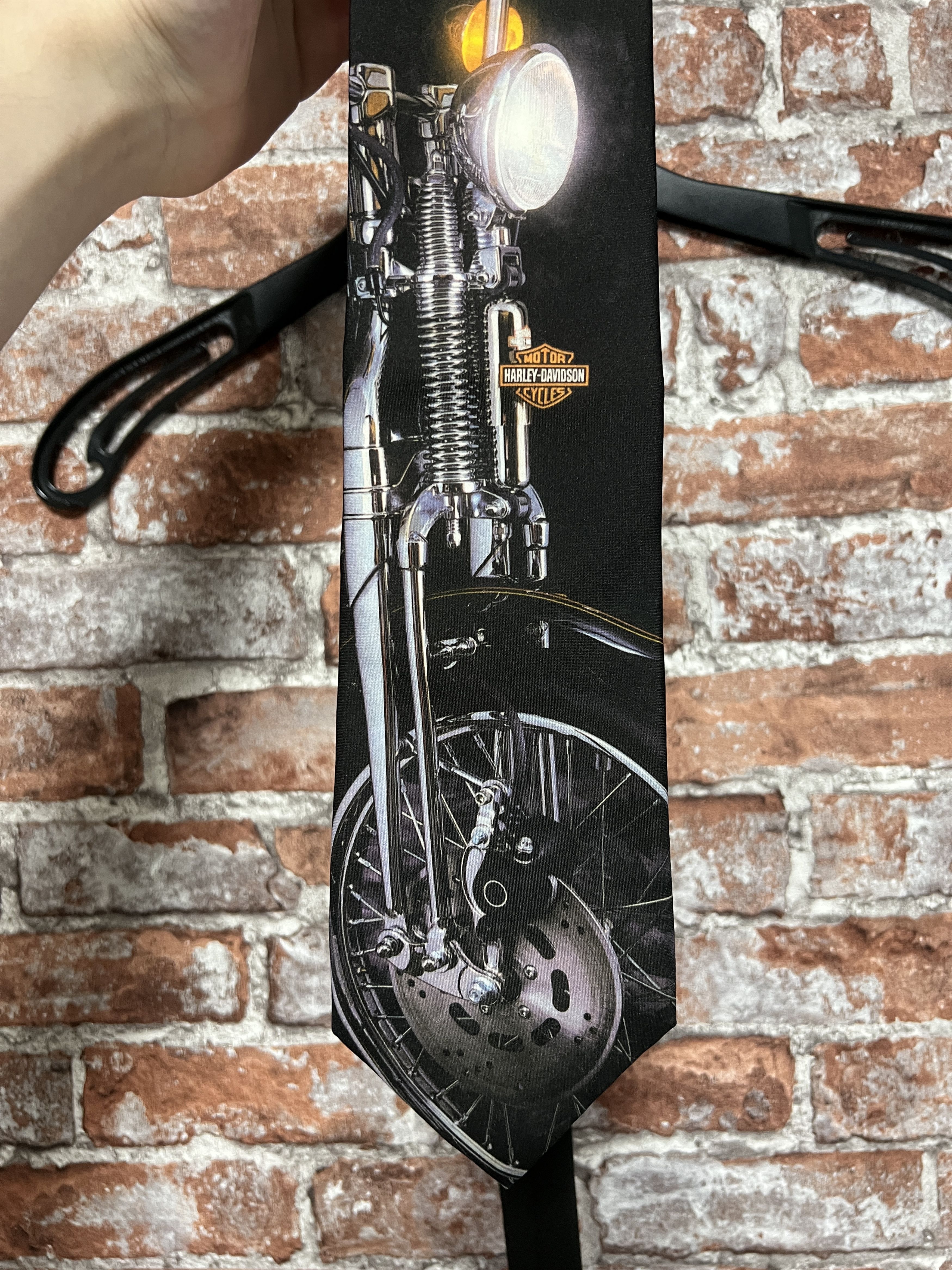 Harley Davidson Harley Davidson 1994 Vintage Biker Tie Size ONE SIZE - 2 Thumbnail