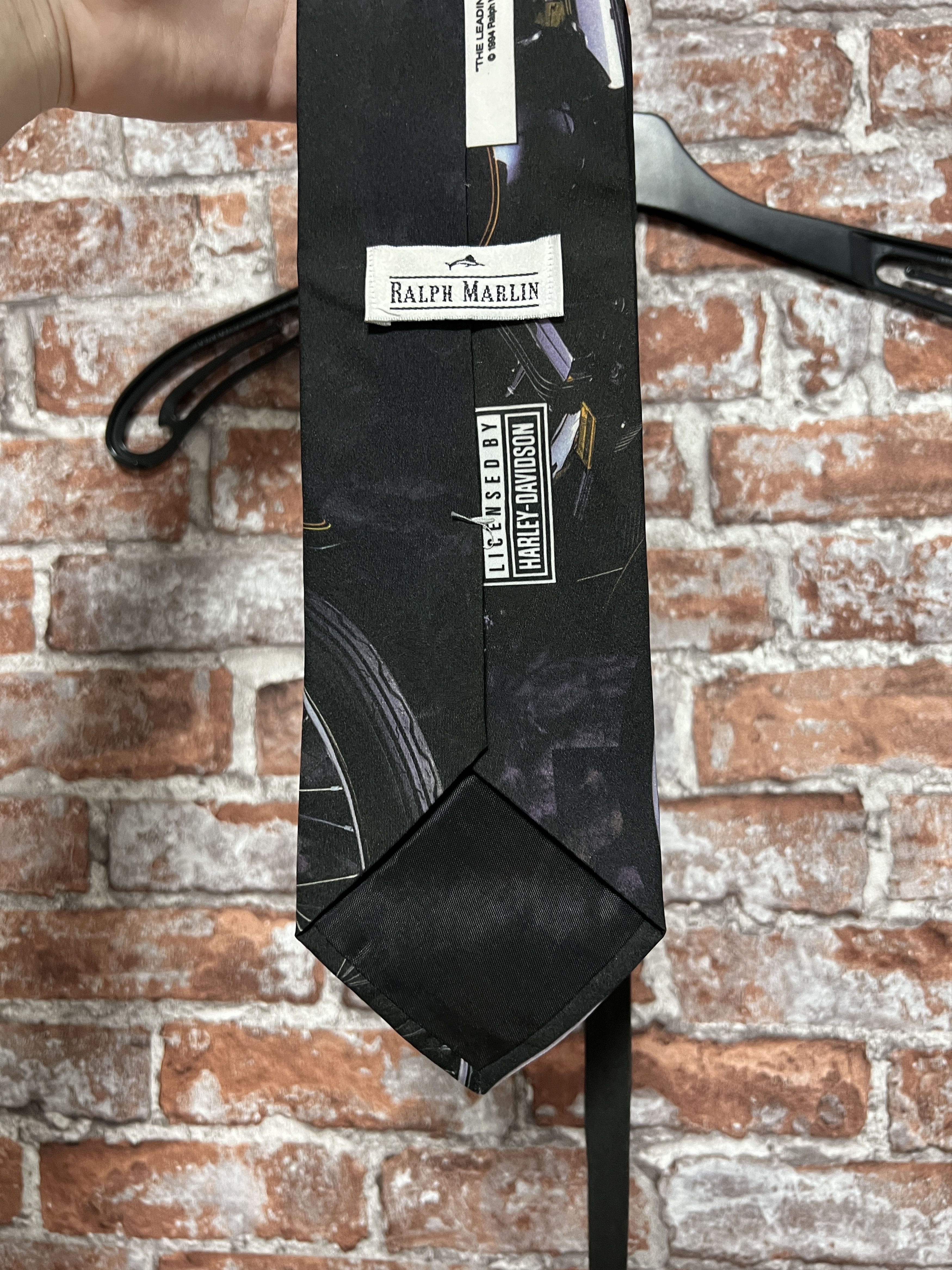 Harley Davidson Harley Davidson 1994 Vintage Biker Tie Size ONE SIZE - 4 Thumbnail