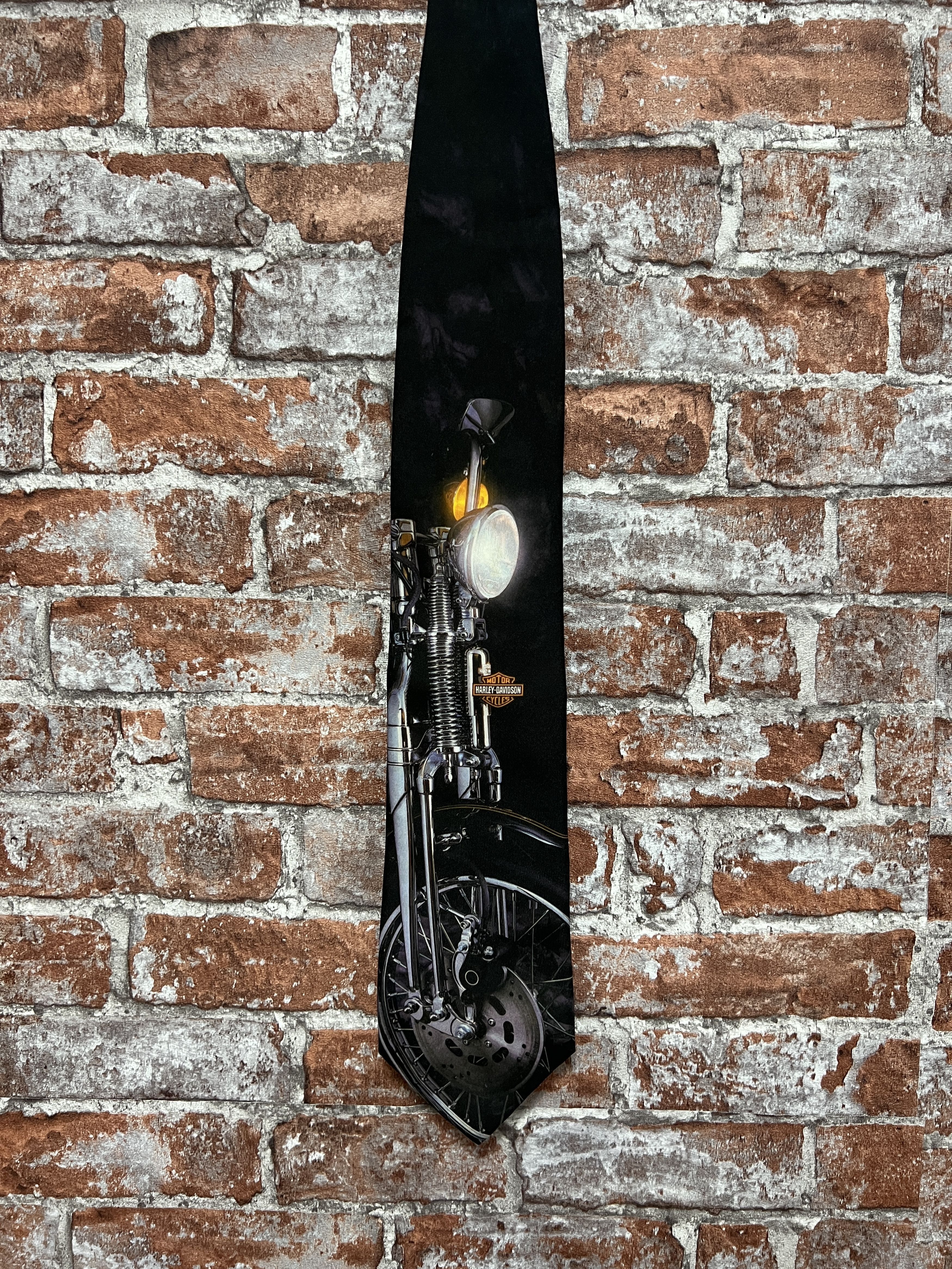 Harley Davidson Harley Davidson 1994 Vintage Biker Tie Size ONE SIZE - 1 Thumbnail