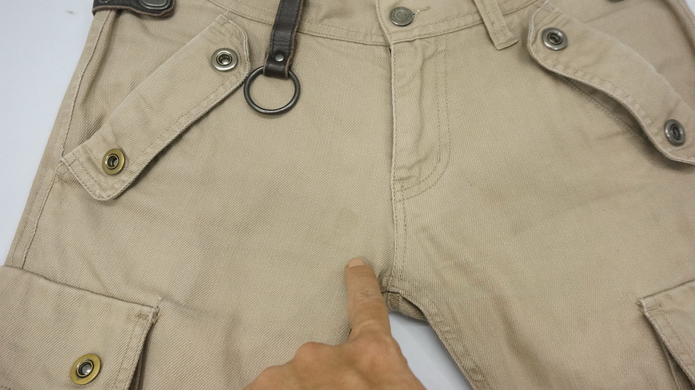 Tornado Mart 🔥🔥 TORNADO MART JAPAN 🔥🔥 Flared Bondage Cargo Pants Size US 29 - 20 Thumbnail