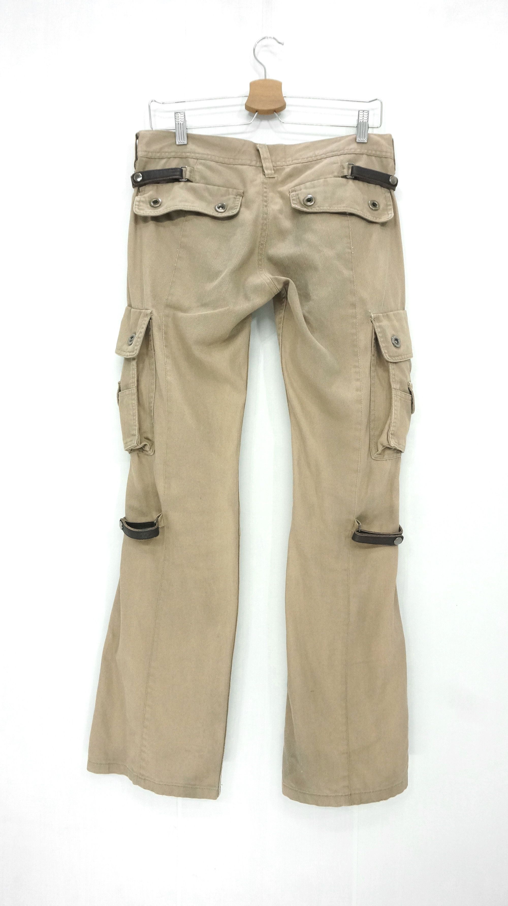 Tornado Mart 🔥🔥 TORNADO MART JAPAN 🔥🔥 Flared Bondage Cargo Pants Size US 29 - 2 Thumbnail