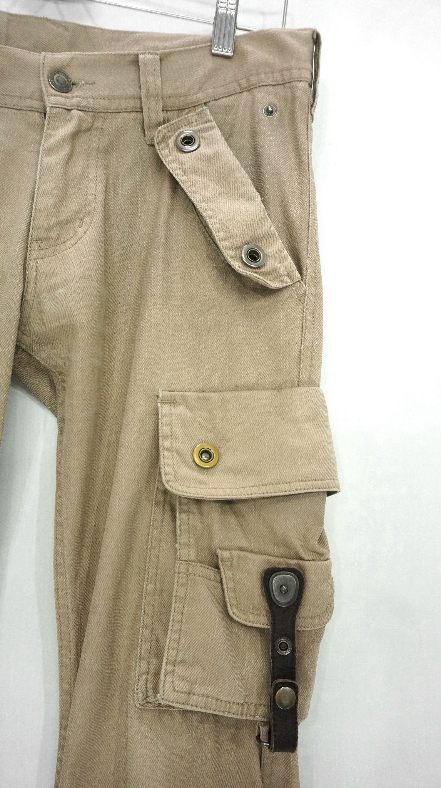Tornado Mart 🔥🔥 TORNADO MART JAPAN 🔥🔥 Flared Bondage Cargo Pants Size US 29 - 7 Thumbnail