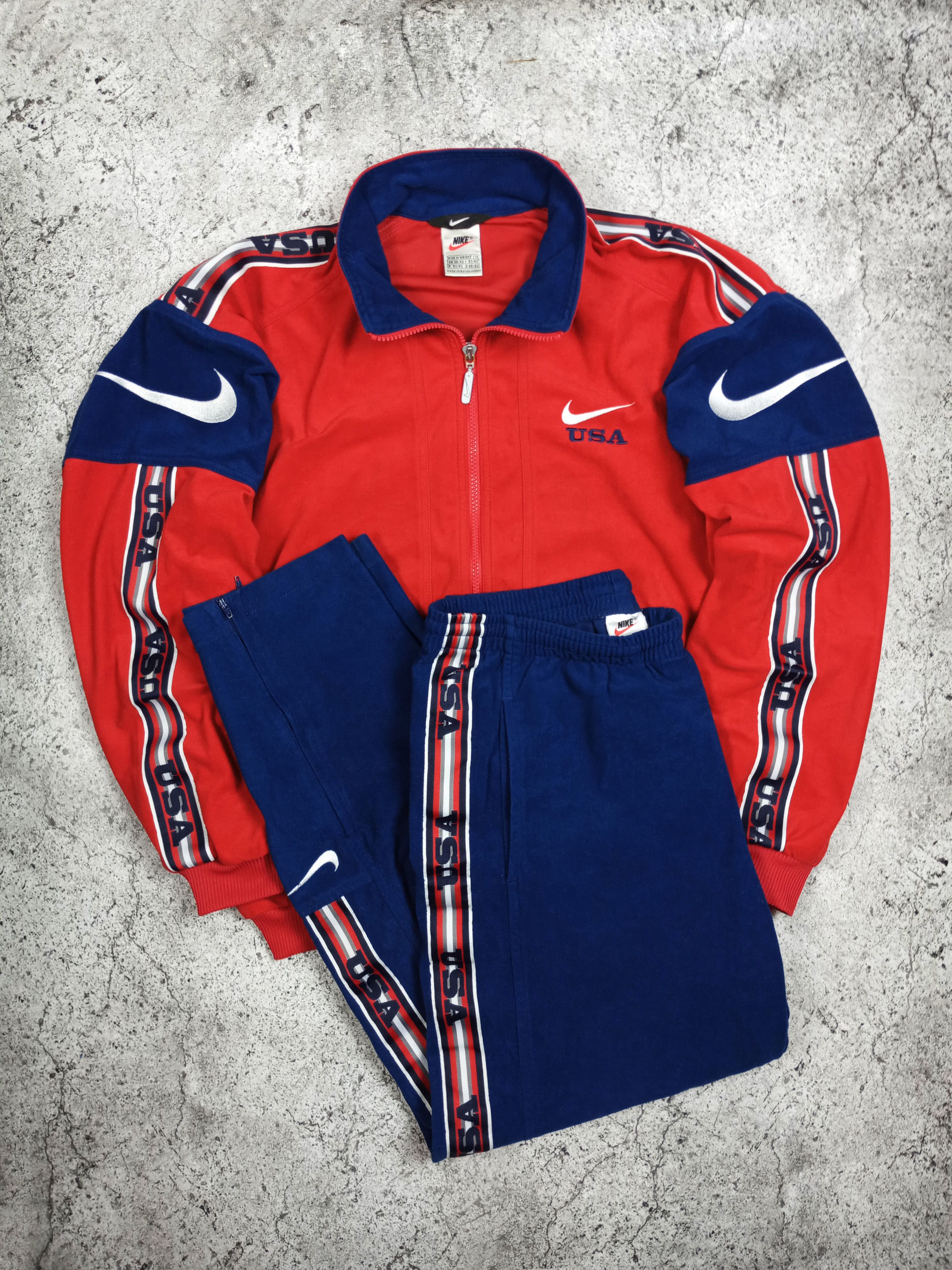 Nike Streetwear Vintage Nike Vintage 90s USA Velvet Tracksuit Grailed