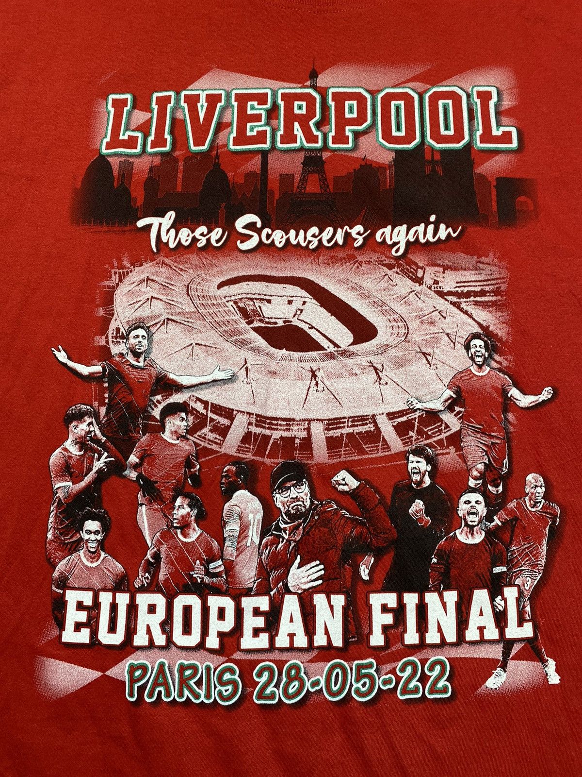 Vintage Vintage Liverpool tee European Final Paris football size XL Size US XL / EU 56 / 4 - 2 Thumbnail