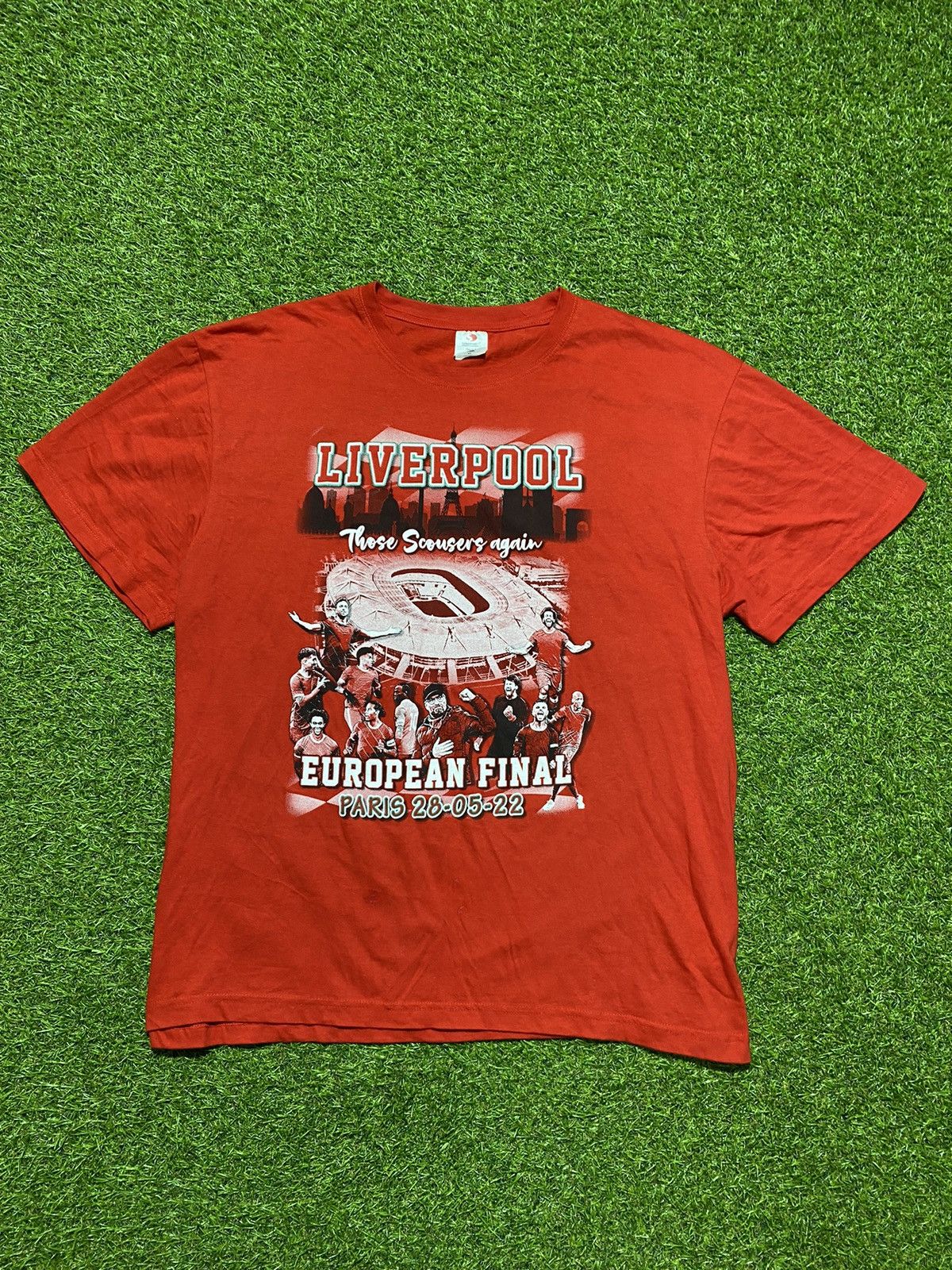 Vintage Vintage Liverpool tee European Final Paris football size XL Size US XL / EU 56 / 4 - 1 Thumbnail