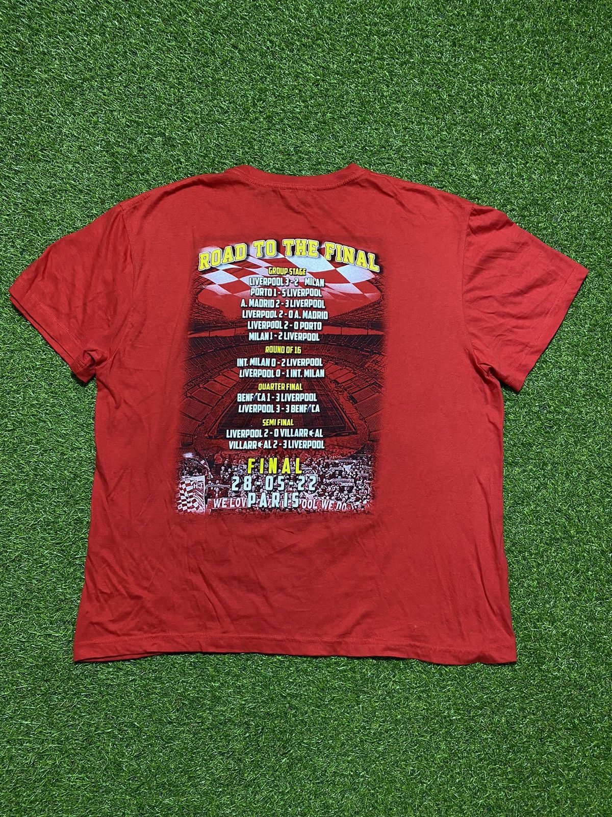 Vintage Vintage Liverpool tee European Final Paris football size XL Size US XL / EU 56 / 4 - 4 Thumbnail