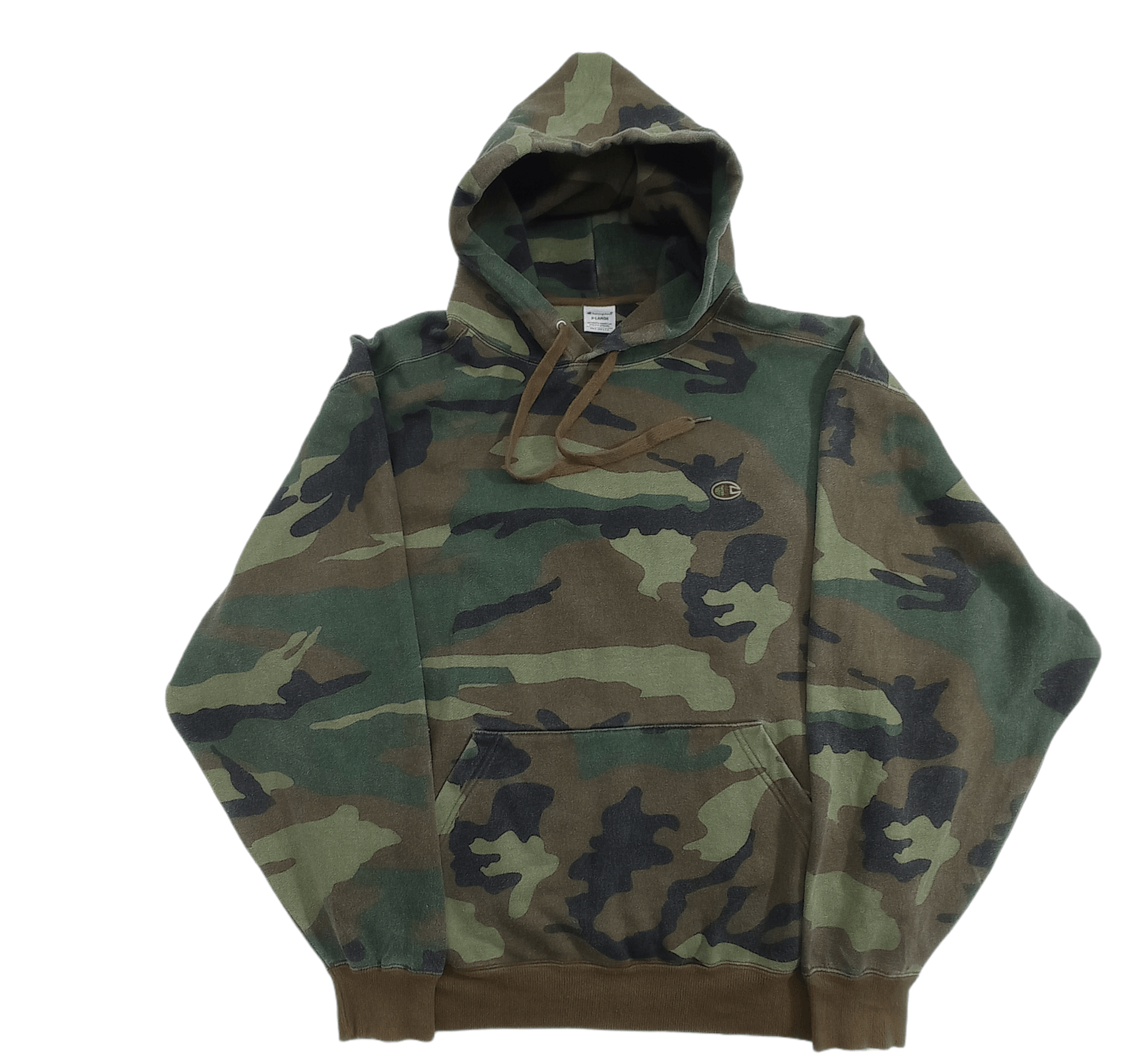 Champion 🔥BIG SIZE🔥 VINTAGE CHAMPION CAMO HOODIE Size US XXL / EU 58 / 5 - 1 Thumbnail